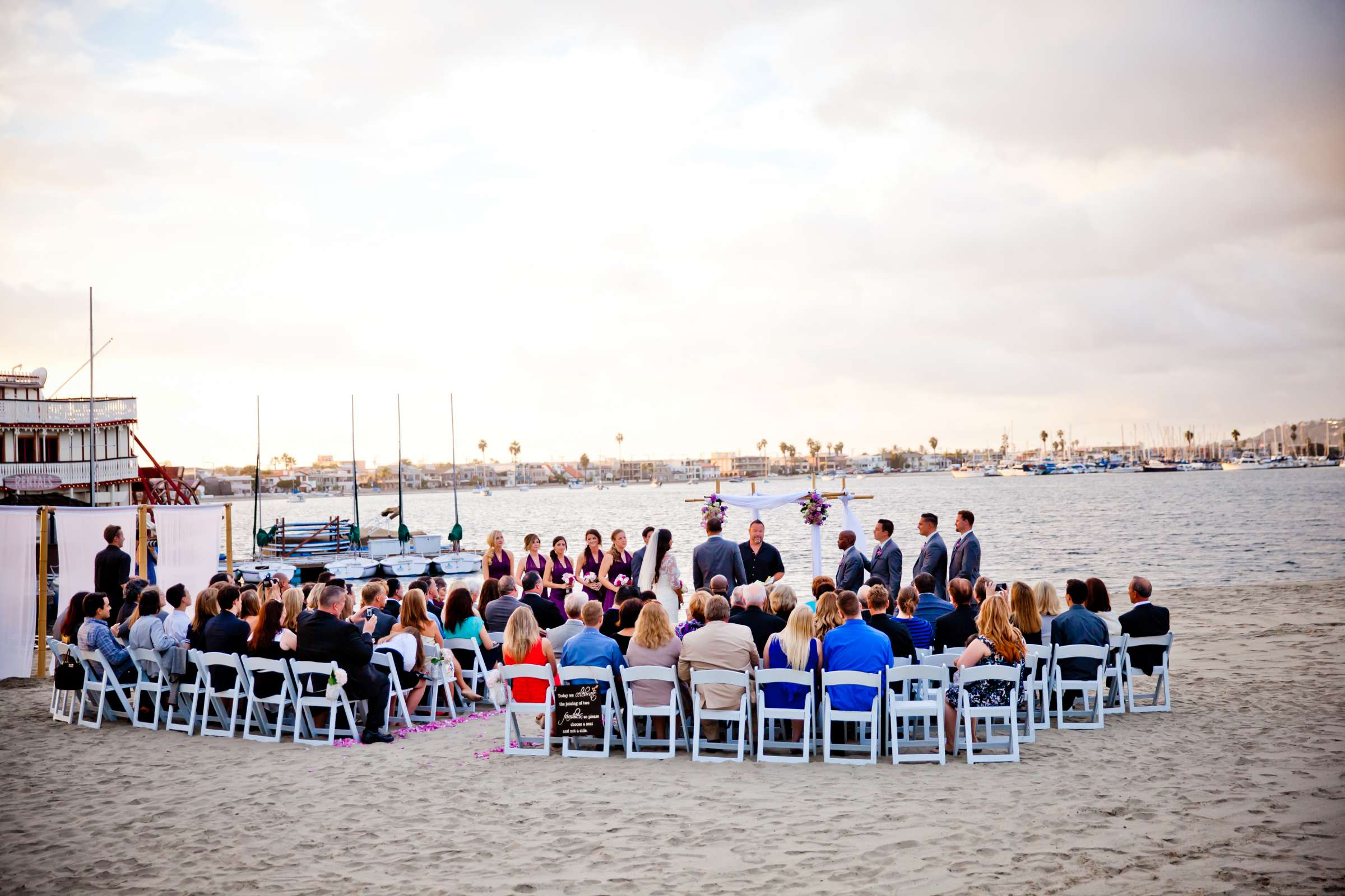 Ceremony at Bahia Hotel Wedding, Jennifer and Joe Wedding Photo #10 by True Photography
