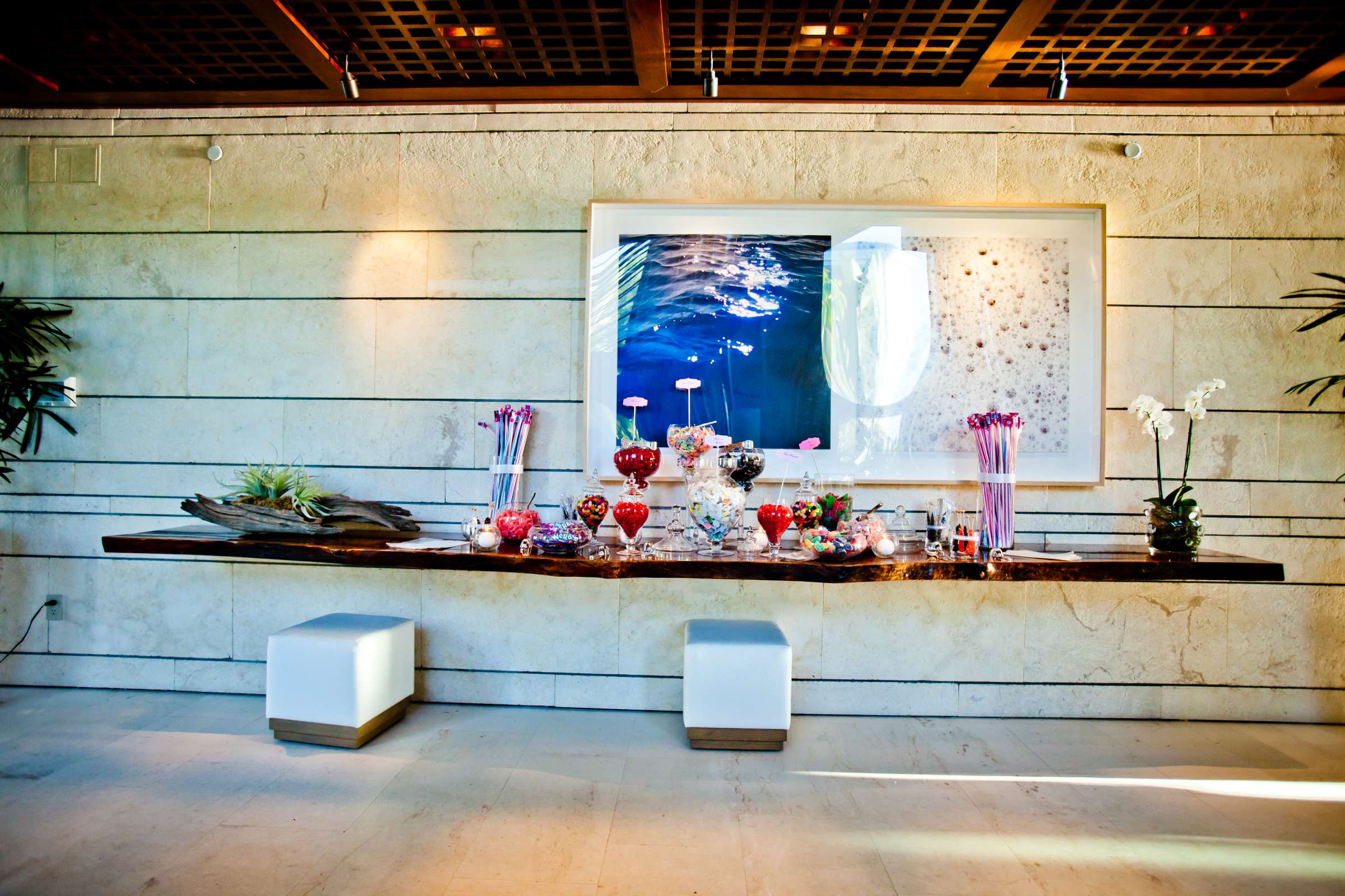 Dessert Table at The Strand Beach Club Wedding, Susie and Joshua Wedding Photo #137448 by True Photography