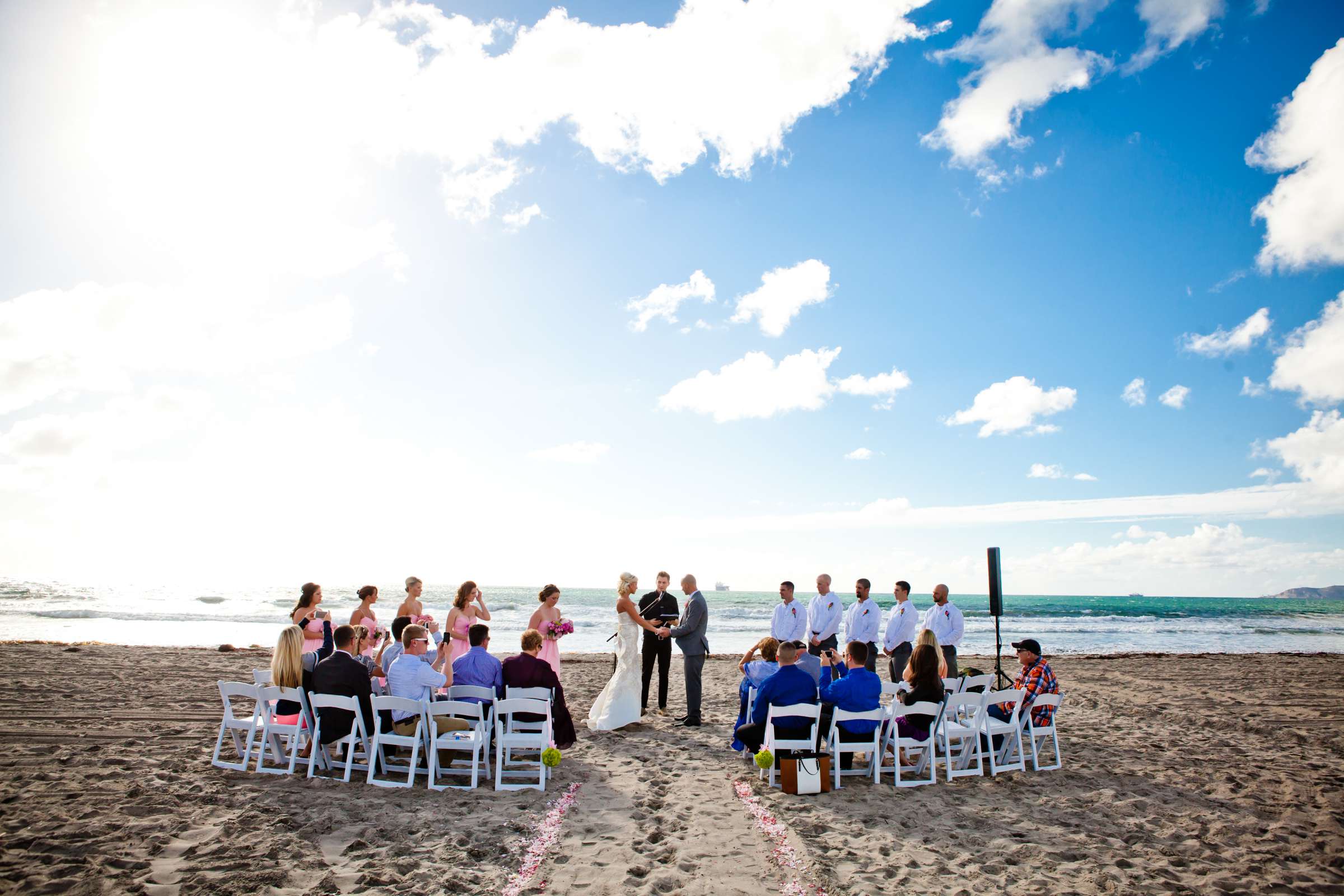 Ceremony, Beach at Wedding coordinated by Creative Affairs Inc, Olivia and Trevor Wedding Photo #137525 by True Photography