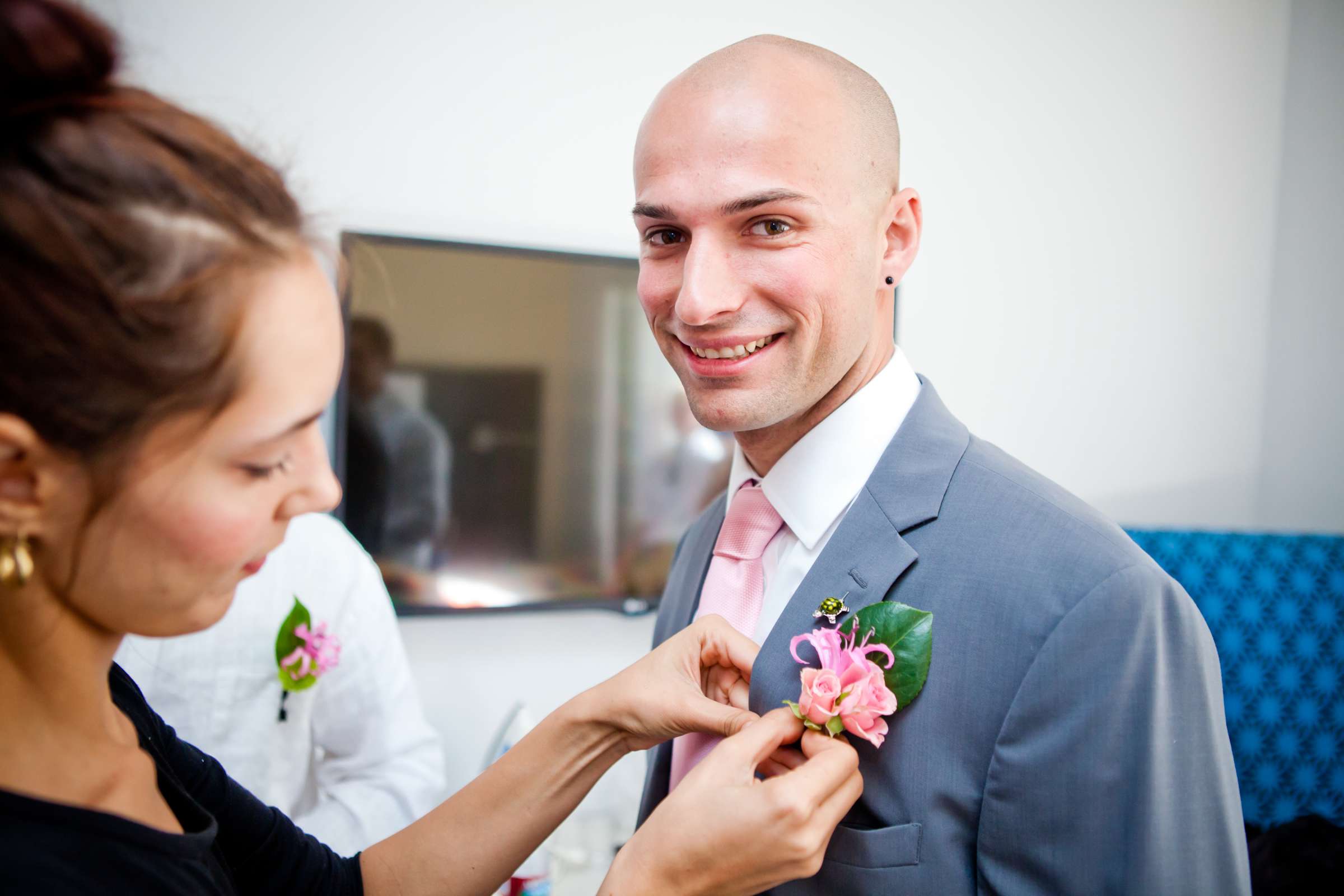 boutonnière at Wedding coordinated by Creative Affairs Inc, Olivia and Trevor Wedding Photo #137552 by True Photography