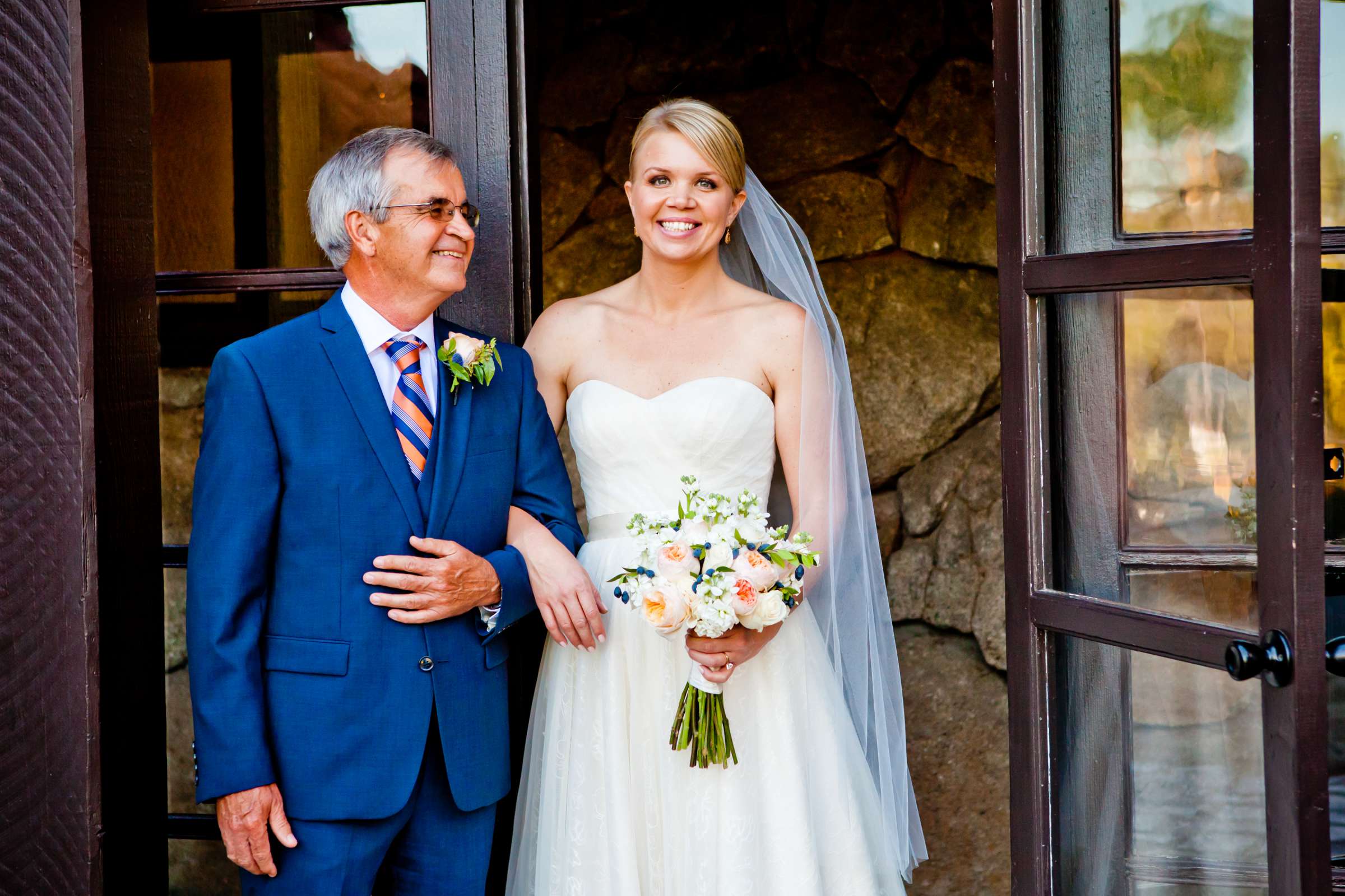 Father of the Bride at Mt Woodson Castle Wedding, Kate and Jake Wedding Photo #32 by True Photography