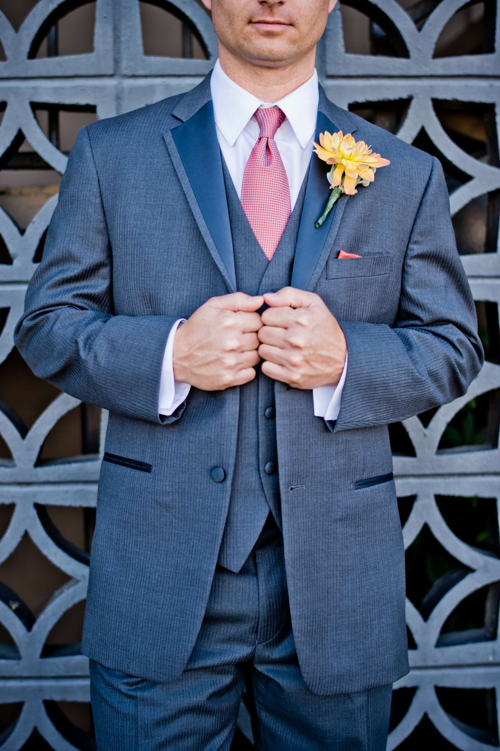 boutonnière, Fashion at The Dana on Mission Bay Wedding coordinated by I Do Weddings, Heather and James Wedding Photo #25 by True Photography