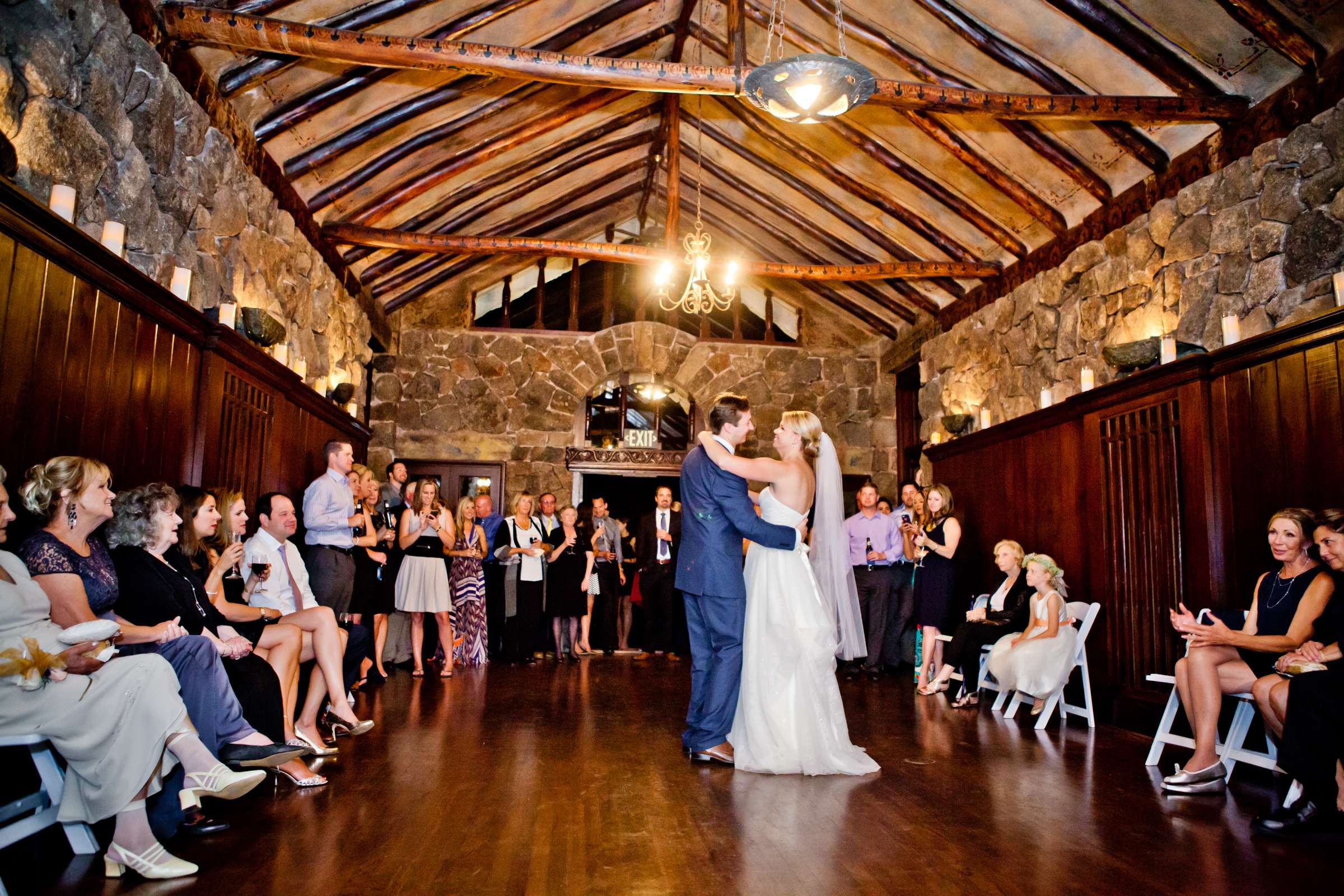 First Dance at Mt Woodson Castle Wedding, Kate and Jake Wedding Photo #47 by True Photography