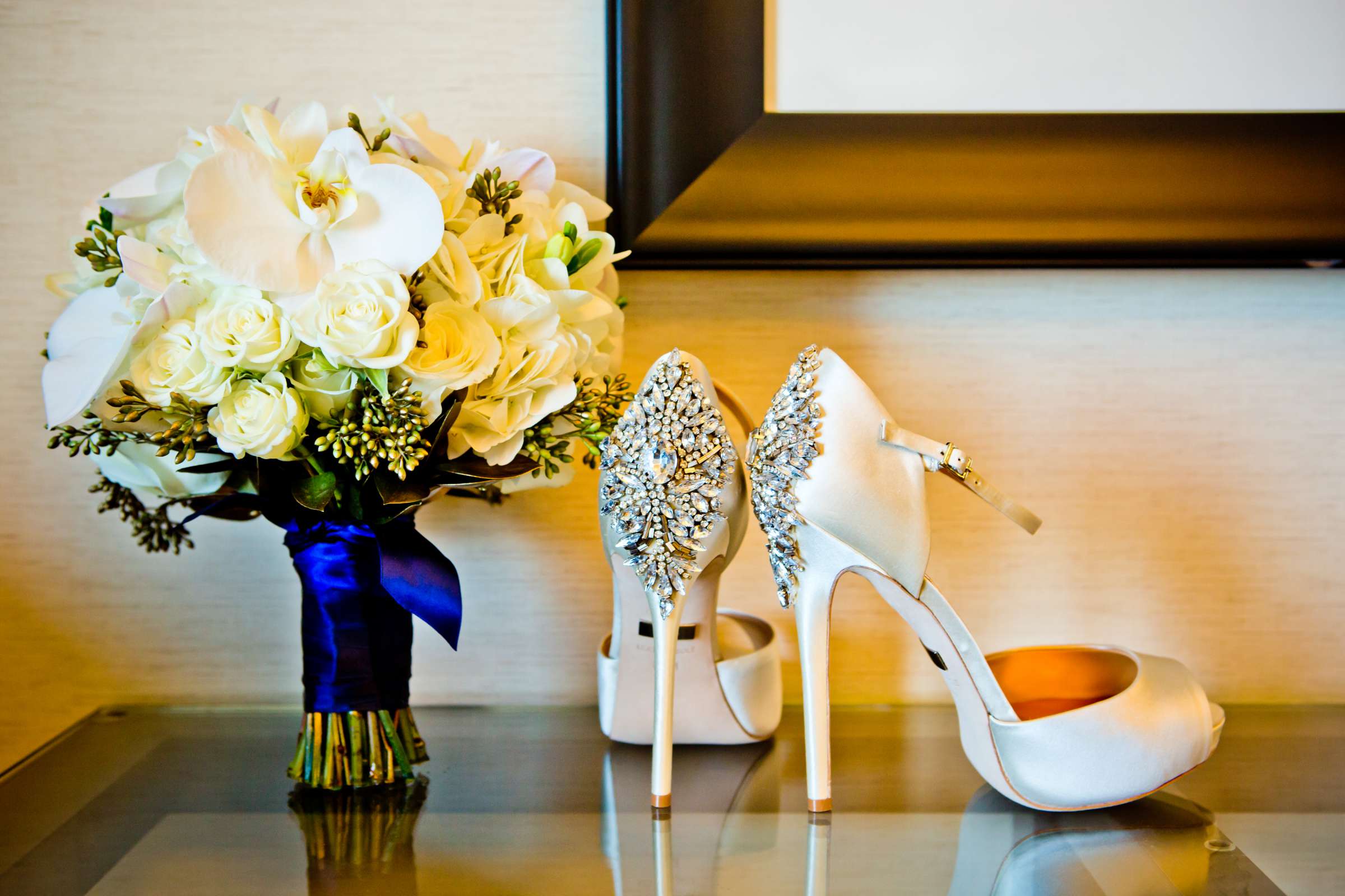 Shoes, Bouquet at The Ultimate Skybox Wedding, Hannah and Patrick Wedding Photo #140403 by True Photography