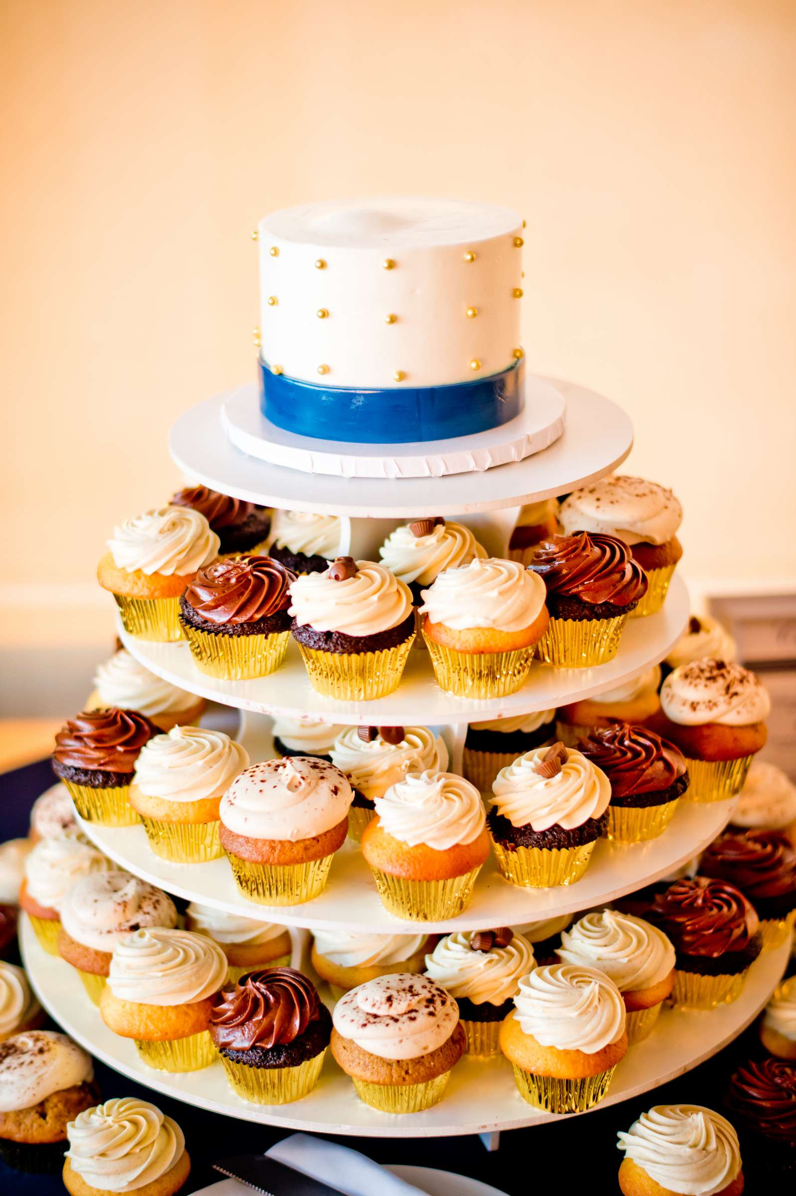 Cupcake, Cake at The Ultimate Skybox Wedding, Hannah and Patrick Wedding Photo #140435 by True Photography