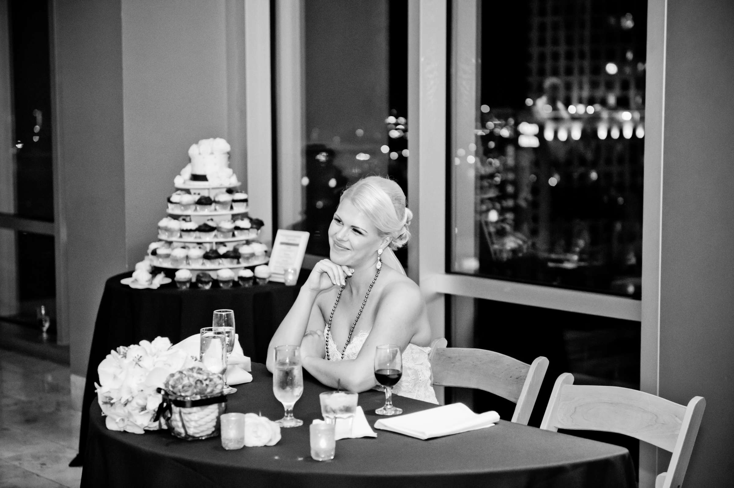 Black and White photo at The Ultimate Skybox Wedding, Hannah and Patrick Wedding Photo #140446 by True Photography