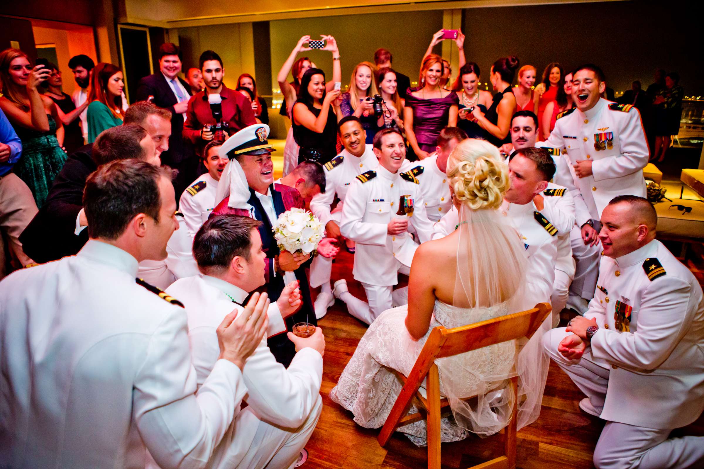 Bouquet and Garter Toss at The Ultimate Skybox Wedding, Hannah and Patrick Wedding Photo #140458 by True Photography