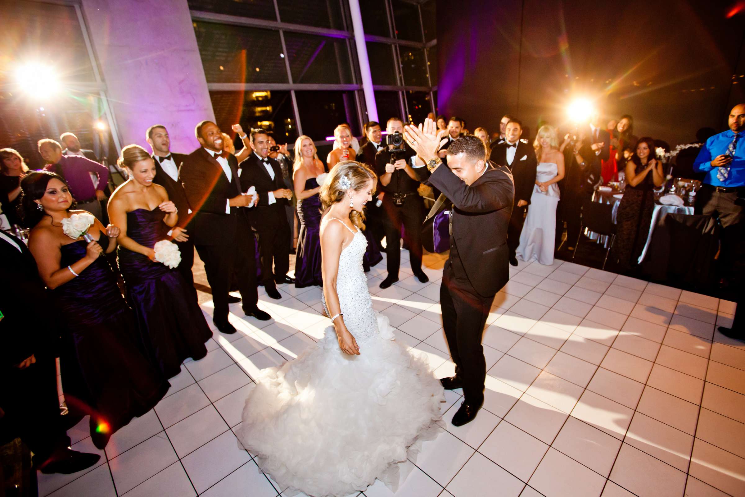First Dance at San Diego Central Library Wedding, Camille and JuanCarlos Wedding Photo #37 by True Photography
