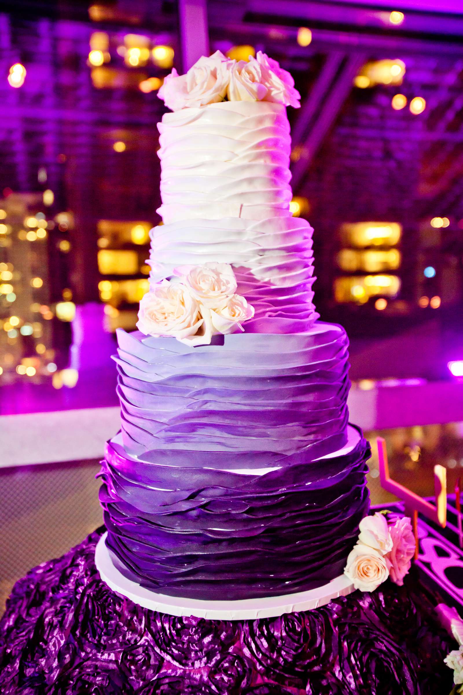Cake at San Diego Central Library Wedding, Camille and JuanCarlos Wedding Photo #41 by True Photography
