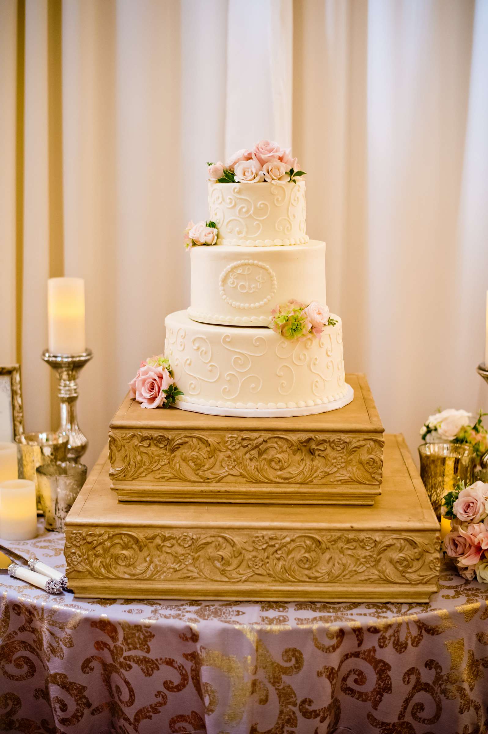 Cake at Estancia Wedding coordinated by EverAfter Events, Shaina and James Wedding Photo #140856 by True Photography