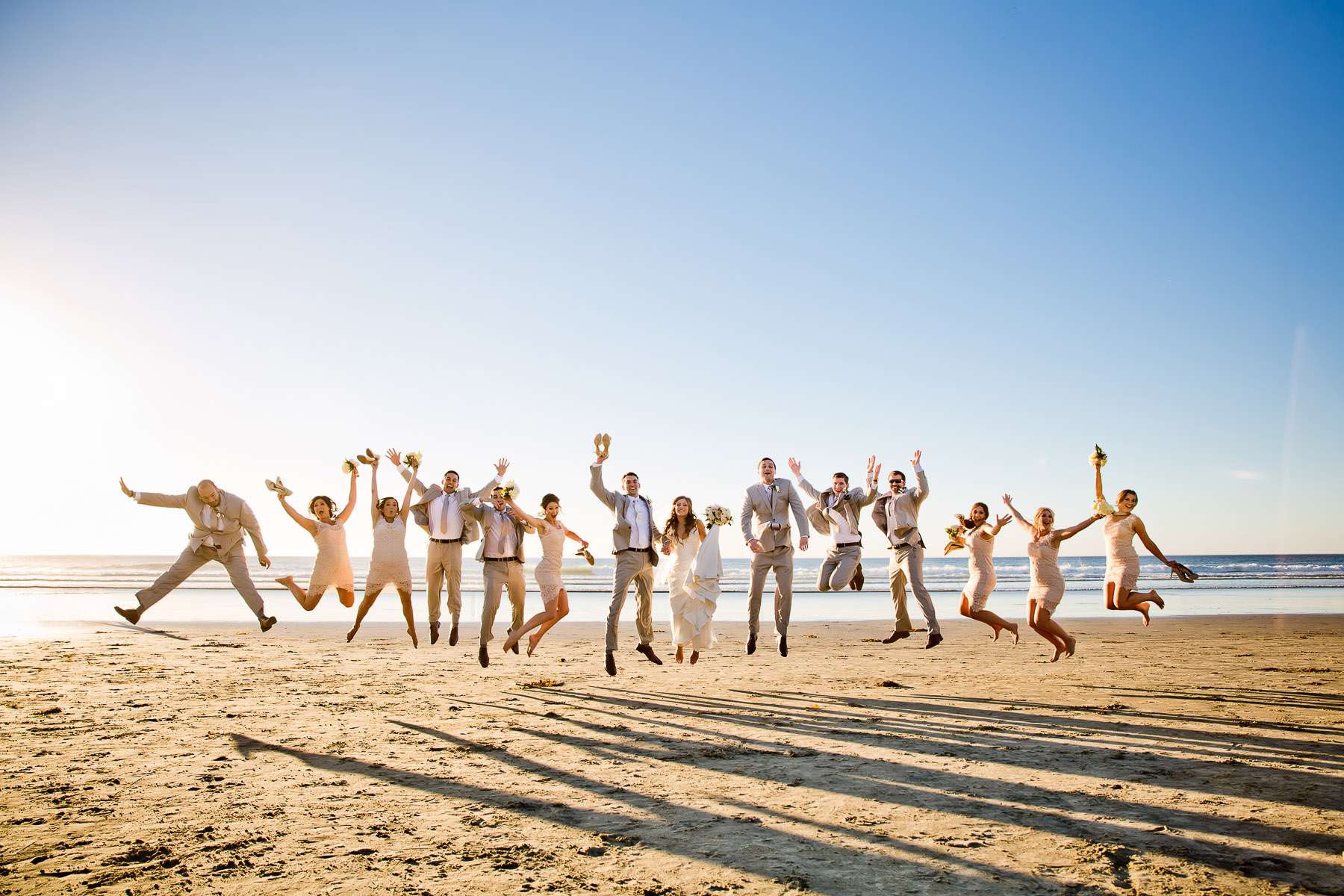 Bridal Party, Beach at Scripps Seaside Forum Wedding coordinated by Diane Christine Events, Jacqueline and Ross Wedding Photo #142313 by True Photography