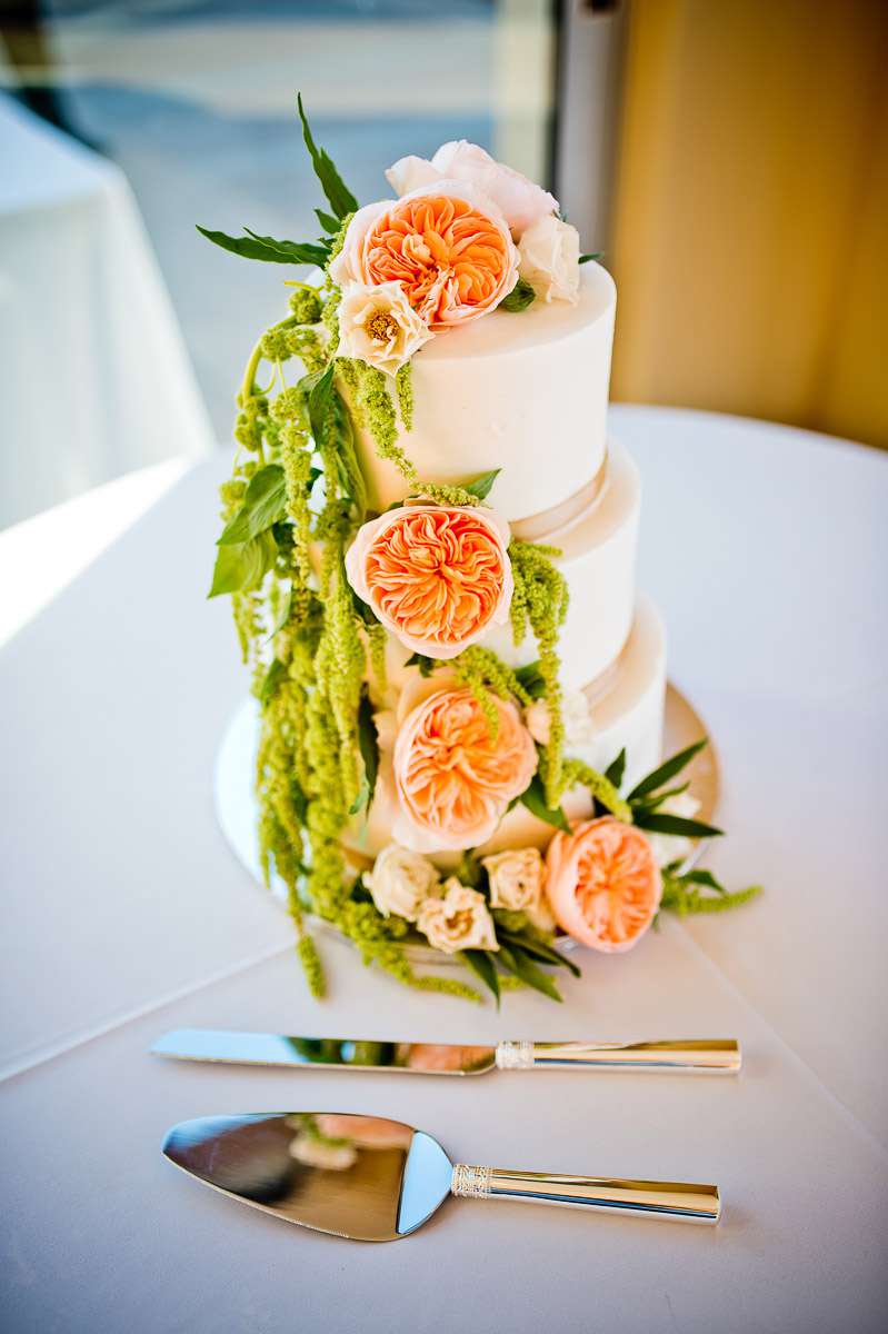 Cake at Scripps Seaside Forum Wedding coordinated by Diane Christine Events, Jacqueline and Ross Wedding Photo #142353 by True Photography