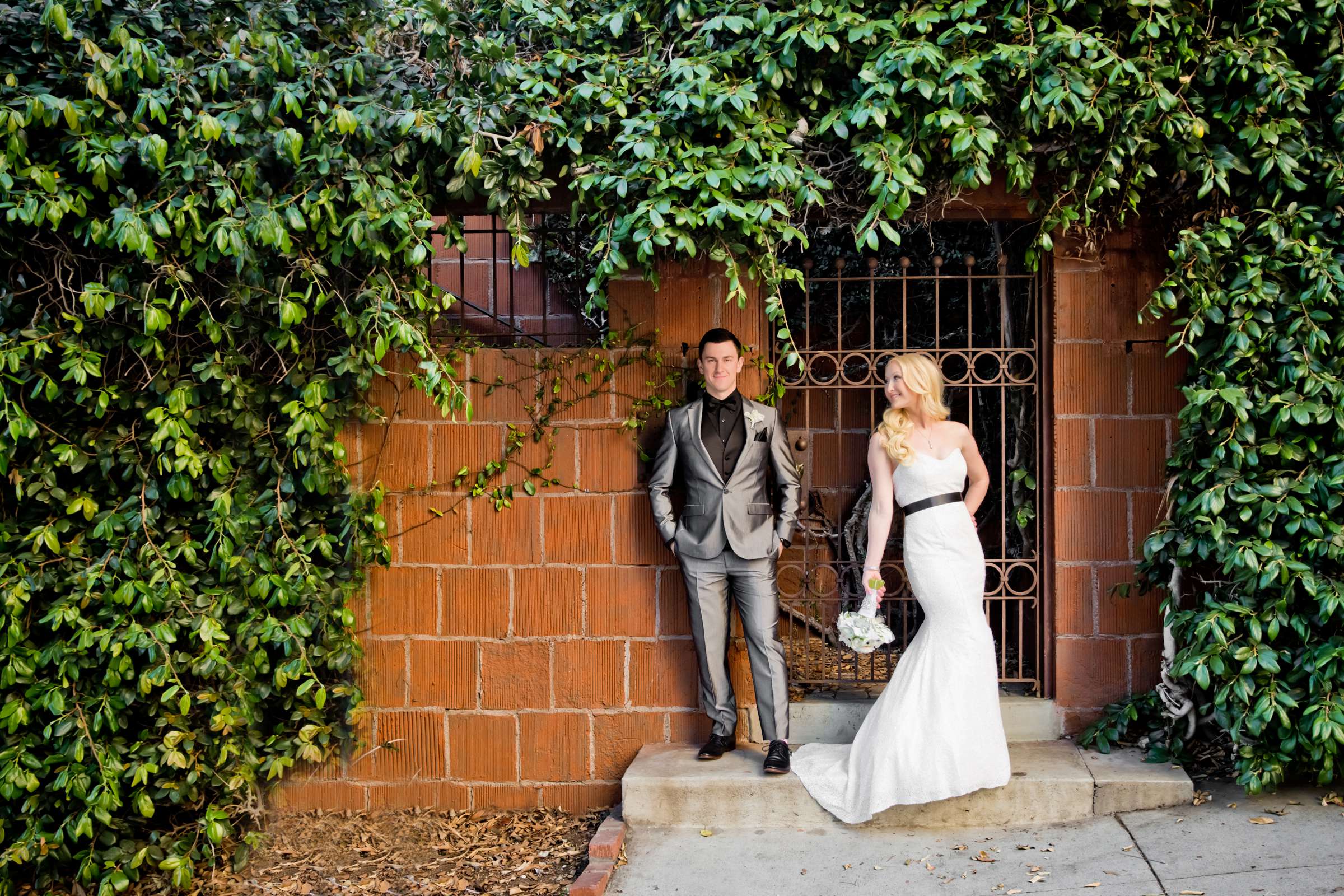 Bride and Groom at El Cortez Wedding coordinated by Holly Kalkin Weddings, Shannon and Elliott Wedding Photo #142994 by True Photography