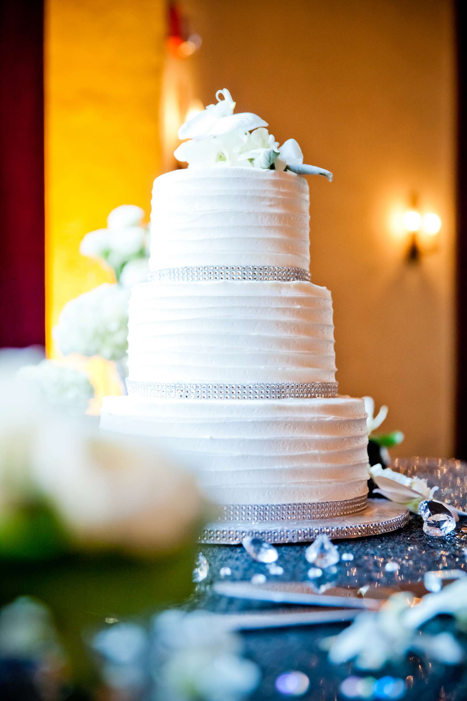 Cake at El Cortez Wedding coordinated by Holly Kalkin Weddings, Shannon and Elliott Wedding Photo #143049 by True Photography