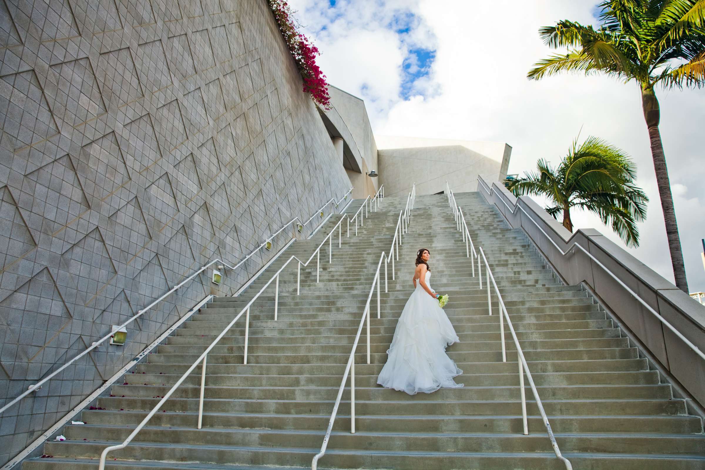 Bride at Hilton San Diego Bayfront Wedding coordinated by Holly Kalkin Weddings, Lauren and Stephen Wedding Photo #143455 by True Photography