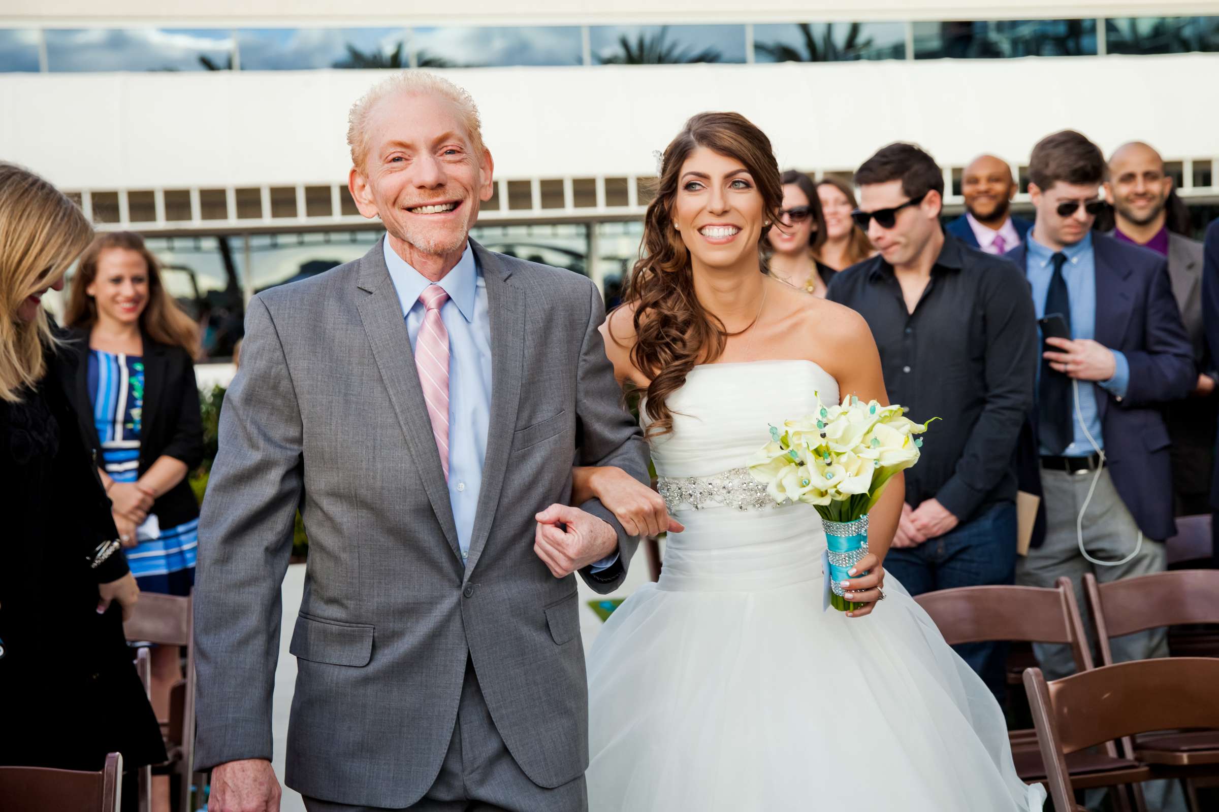 Ceremony at Hilton San Diego Bayfront Wedding coordinated by Holly Kalkin Weddings, Lauren and Stephen Wedding Photo #143463 by True Photography