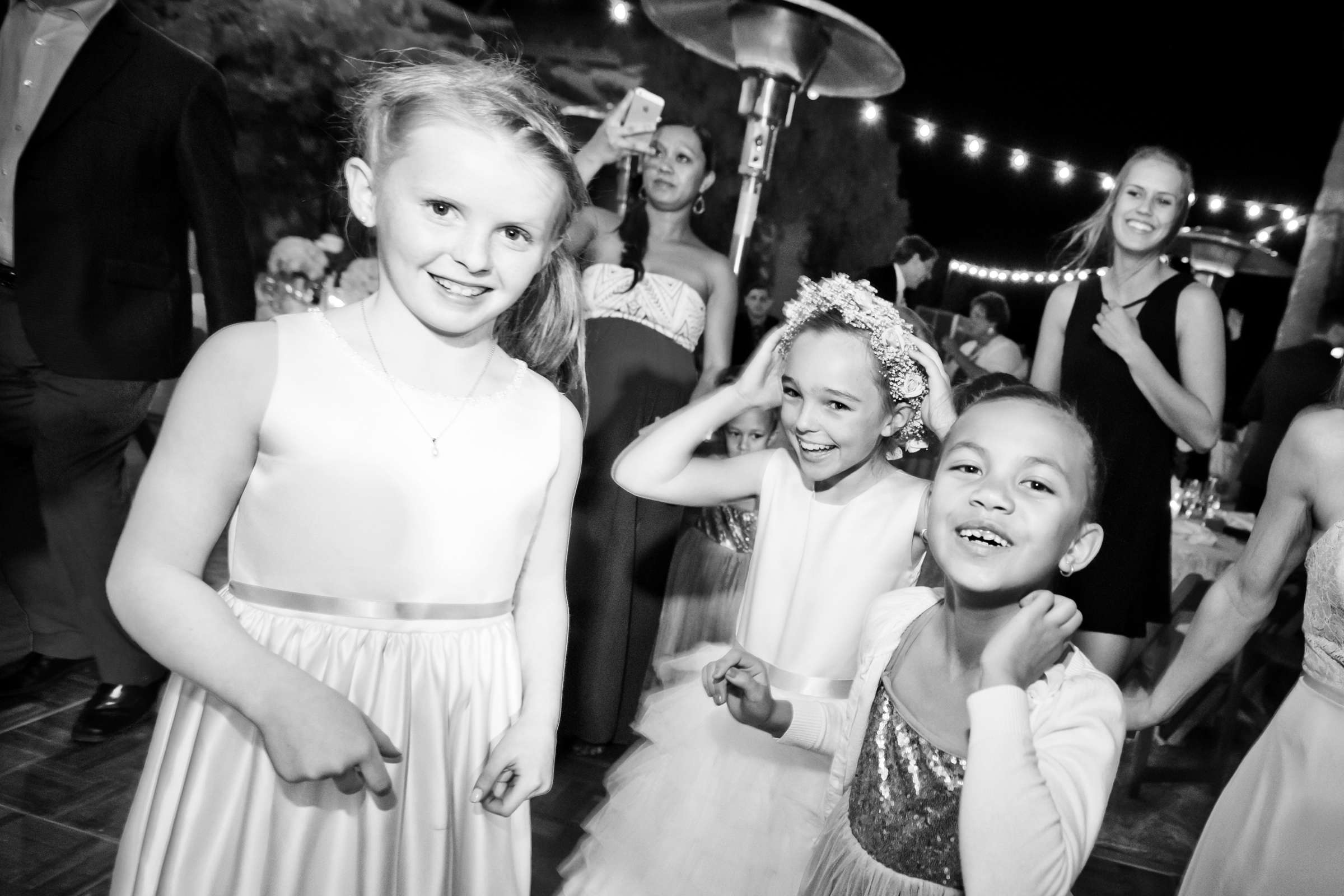 Black and White photo, Kids at The O'Donnell House Wedding coordinated by The Events Department, Kristin and Russel Wedding Photo #143615 by True Photography