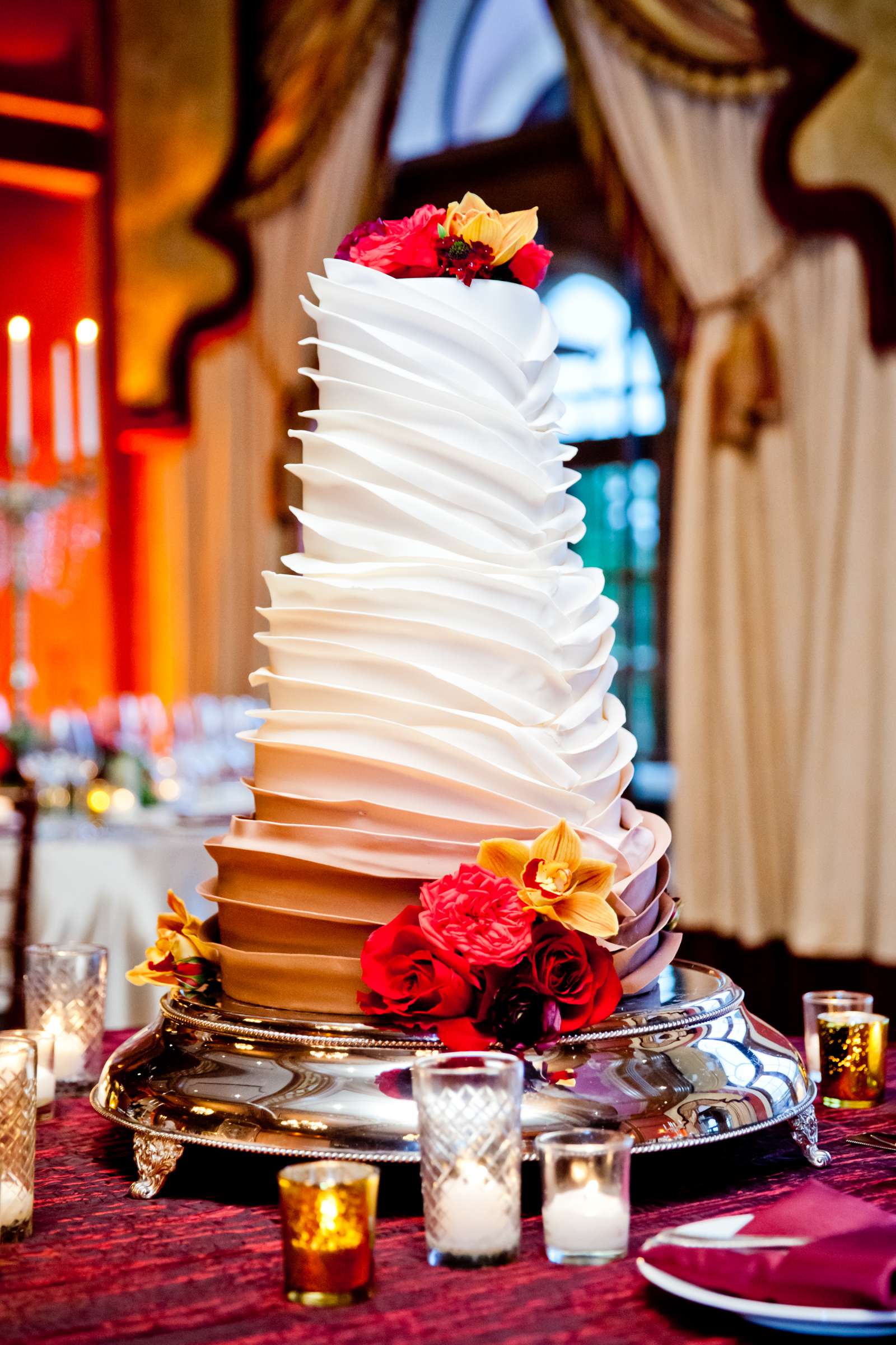 Cake at Fairmont Grand Del Mar Wedding coordinated by Details Defined, Ryan and Kyle Wedding Photo #48 by True Photography