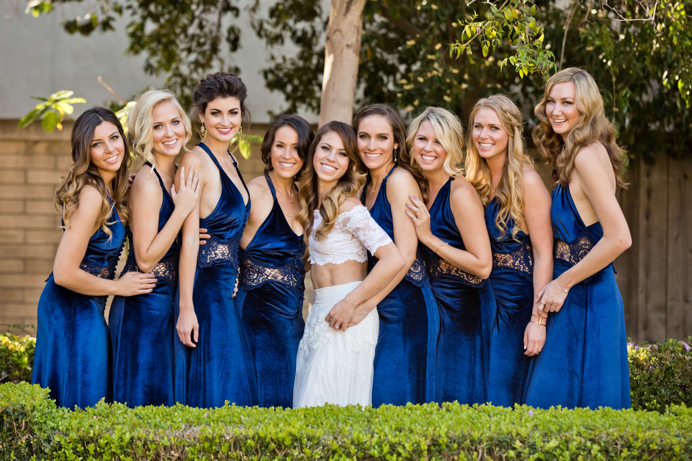 Bridesmaids at Ultimate Skybox Wedding, Megan and Codie Wedding Photo #143945 by True Photography