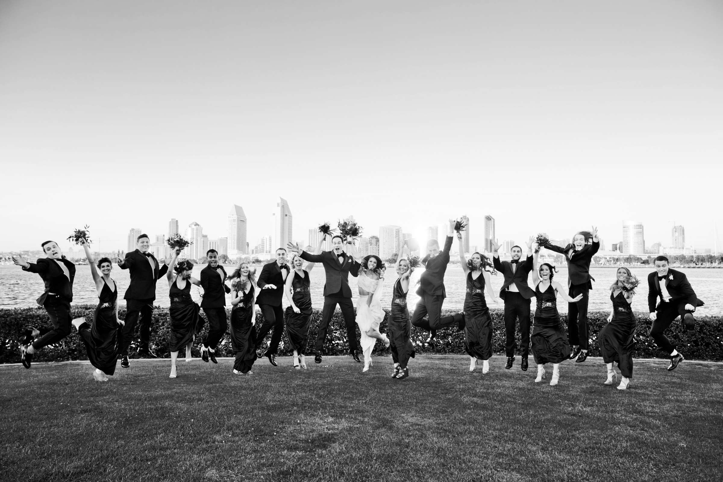 Black and White photo at The Ultimate Skybox Wedding, Megan and Codie Wedding Photo #143966 by True Photography