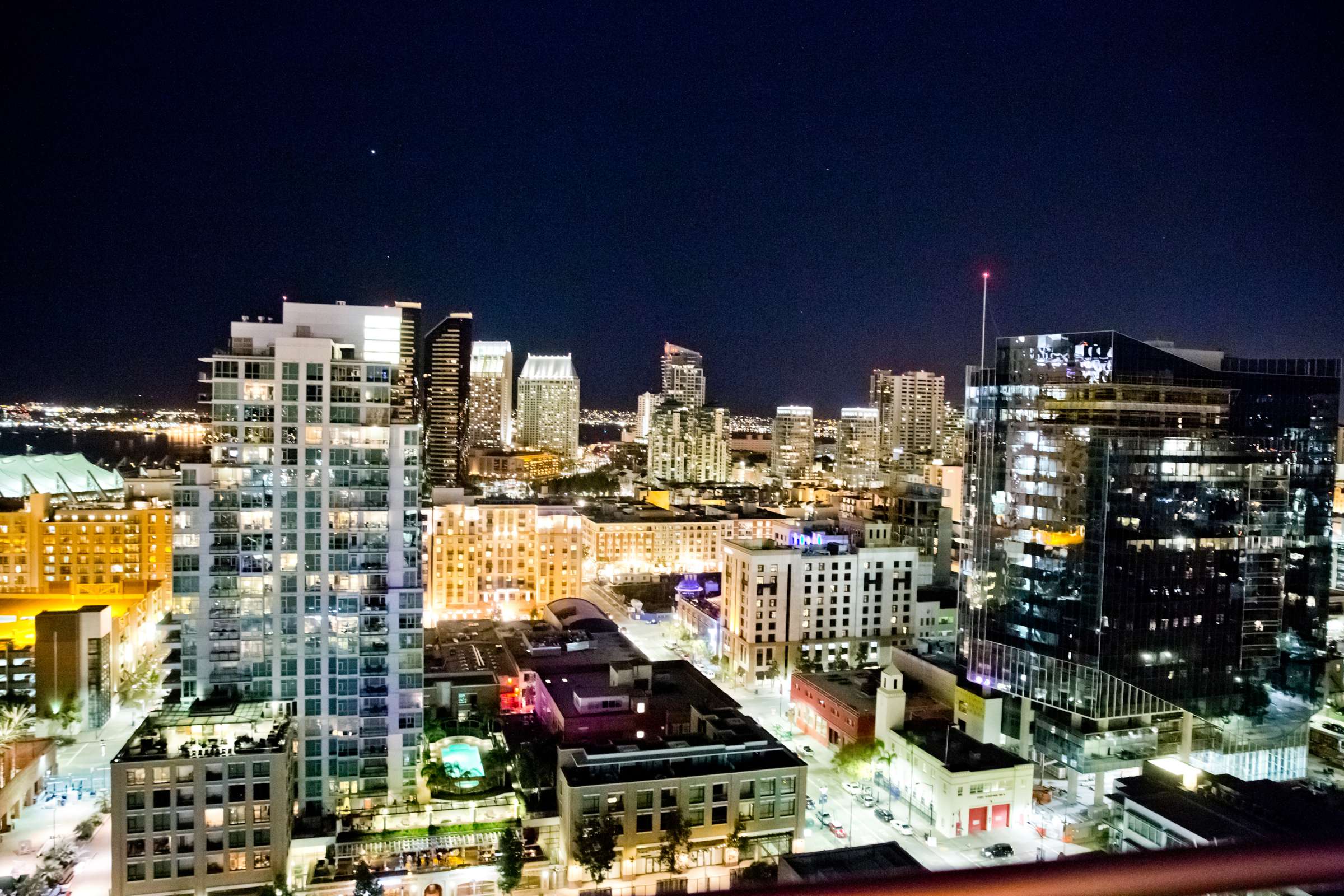 Night Shot, Urban Downtown at The Ultimate Skybox Wedding, Megan and Codie Wedding Photo #143980 by True Photography