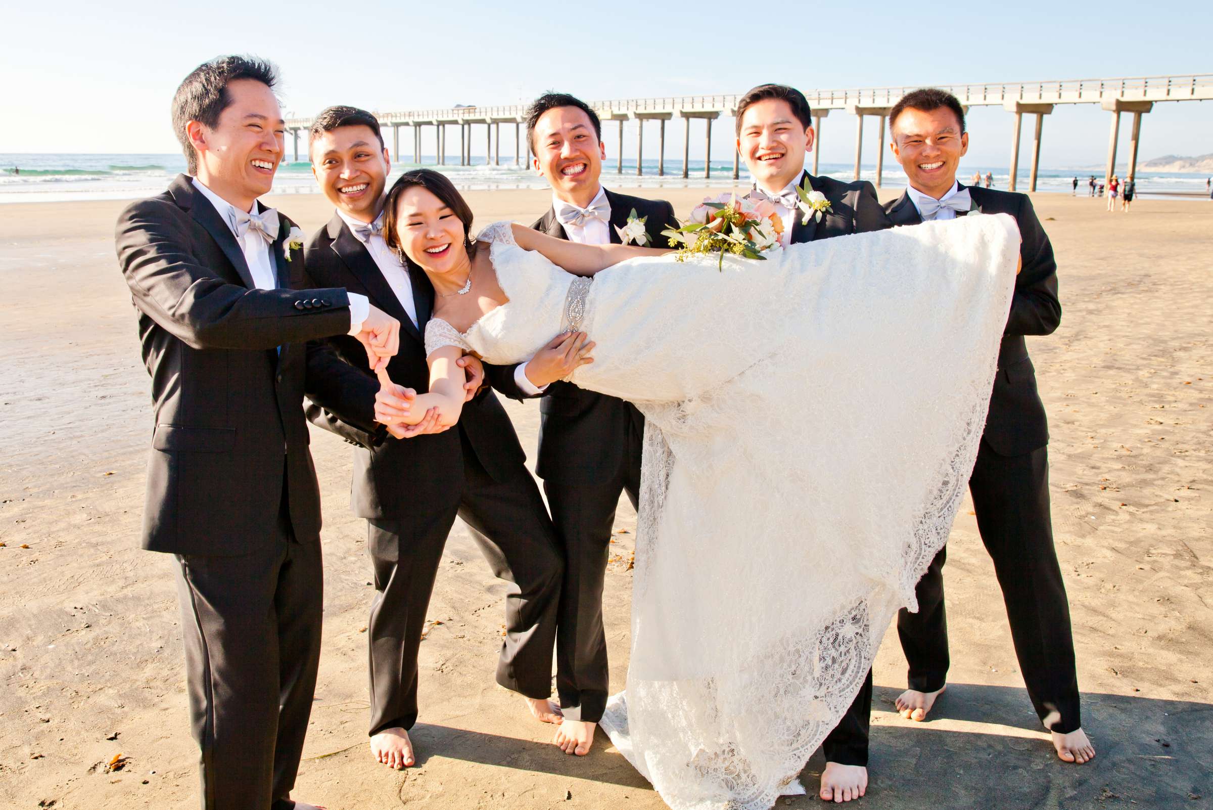Beach at Scripps Seaside Forum Wedding, Jessica and Tien Wedding Photo #144075 by True Photography