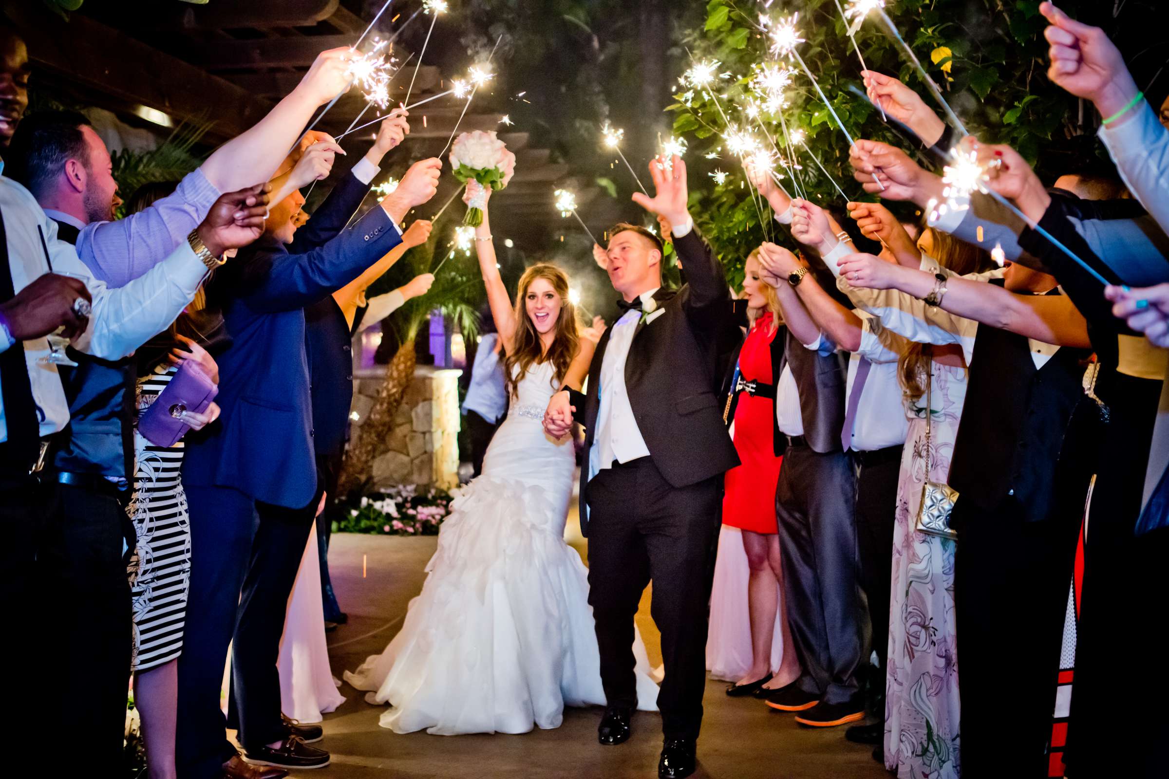 Sparklers at Grand Tradition Estate Wedding coordinated by Grand Tradition Estate, Sarah and Bradley Wedding Photo #65 by True Photography