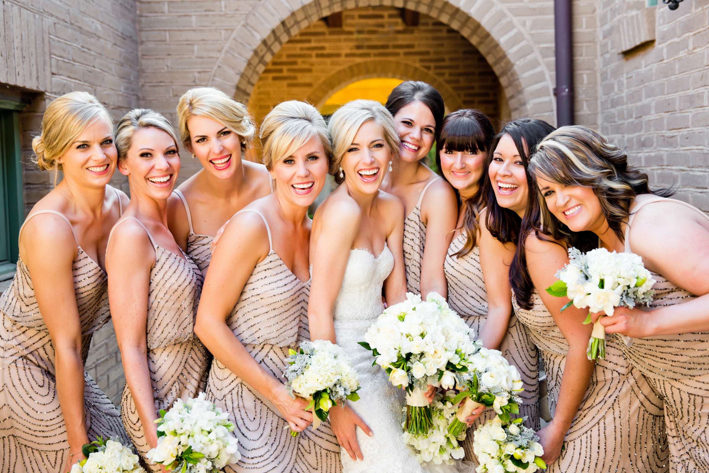 Bridesmaids at The Santaluz Club Wedding coordinated by EverAfter Events, Brittany and Michael Wedding Photo #11 by True Photography