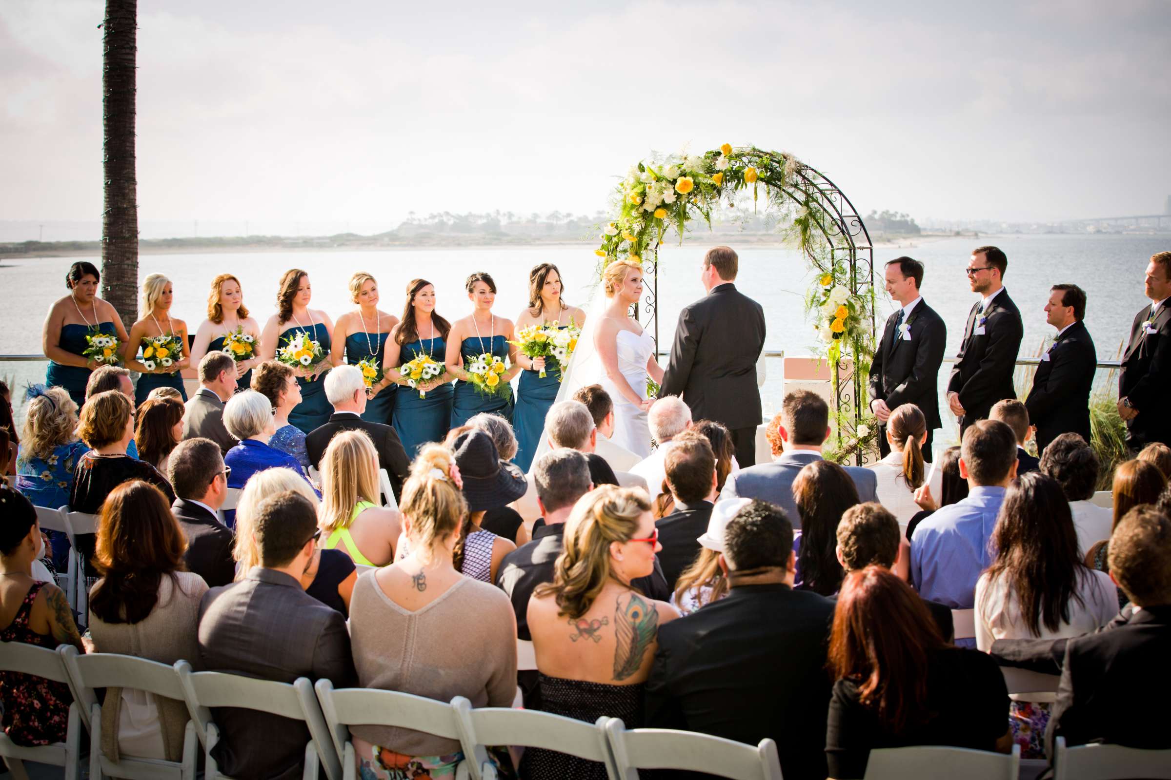 Loews Coronado Bay Resort Wedding coordinated by SD Weddings by Gina, Jennifer and Dave Wedding Photo #41 by True Photography
