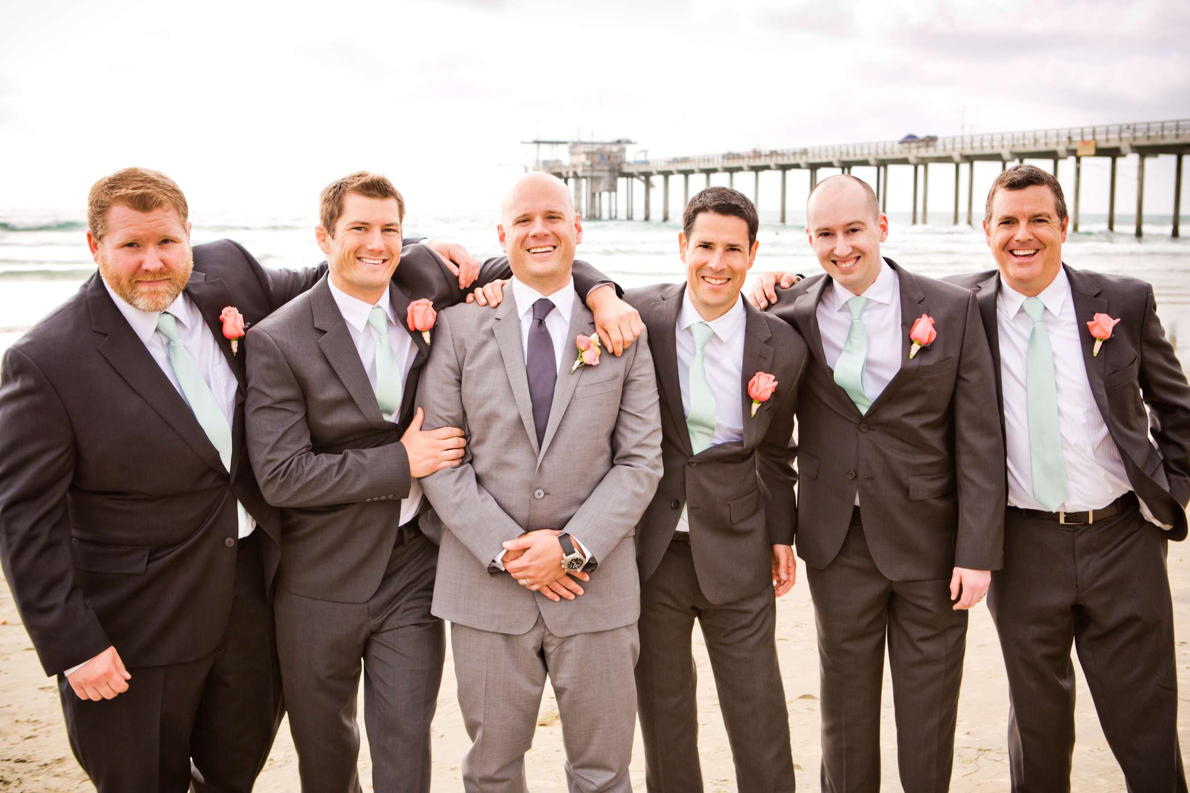 Scripps Seaside Forum Wedding coordinated by First Comes Love Weddings & Events, Lisa and Brett Wedding Photo #14 by True Photography