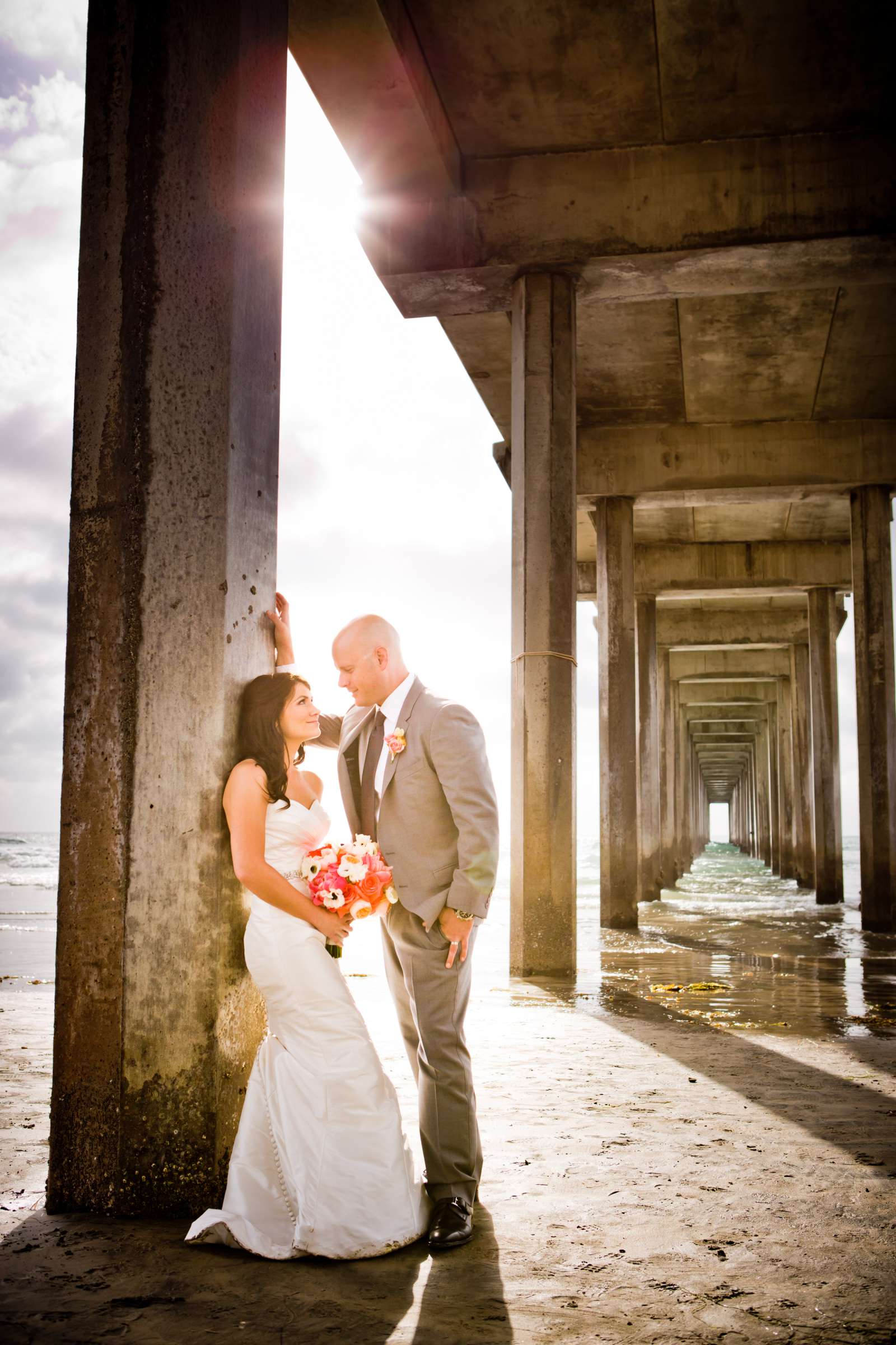 Scripps Seaside Forum Wedding coordinated by First Comes Love Weddings & Events, Lisa and Brett Wedding Photo #16 by True Photography