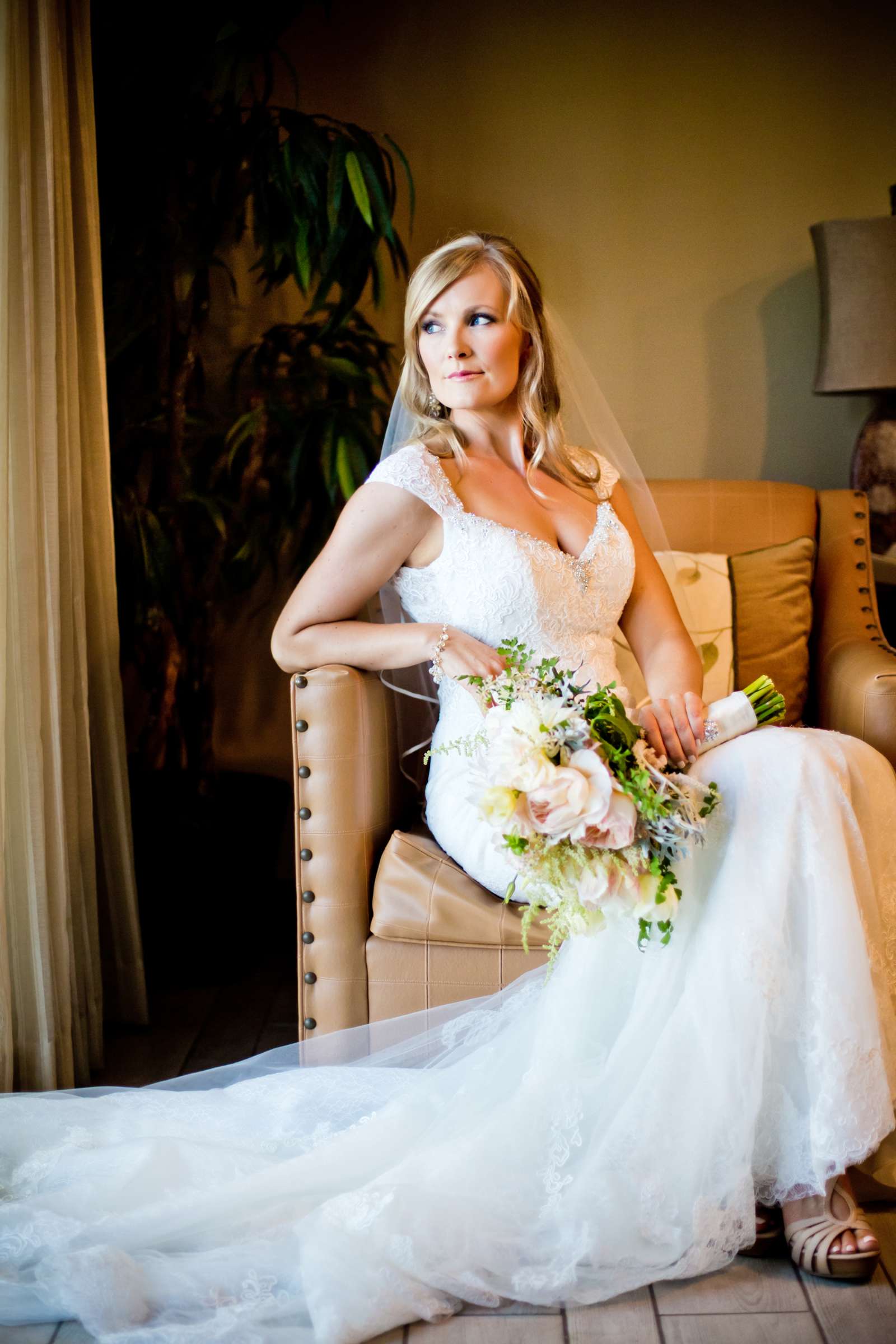 Bride at Temecula Creek Inn Wedding coordinated by Emily Smiley, Katie and John Wedding Photo #7 by True Photography
