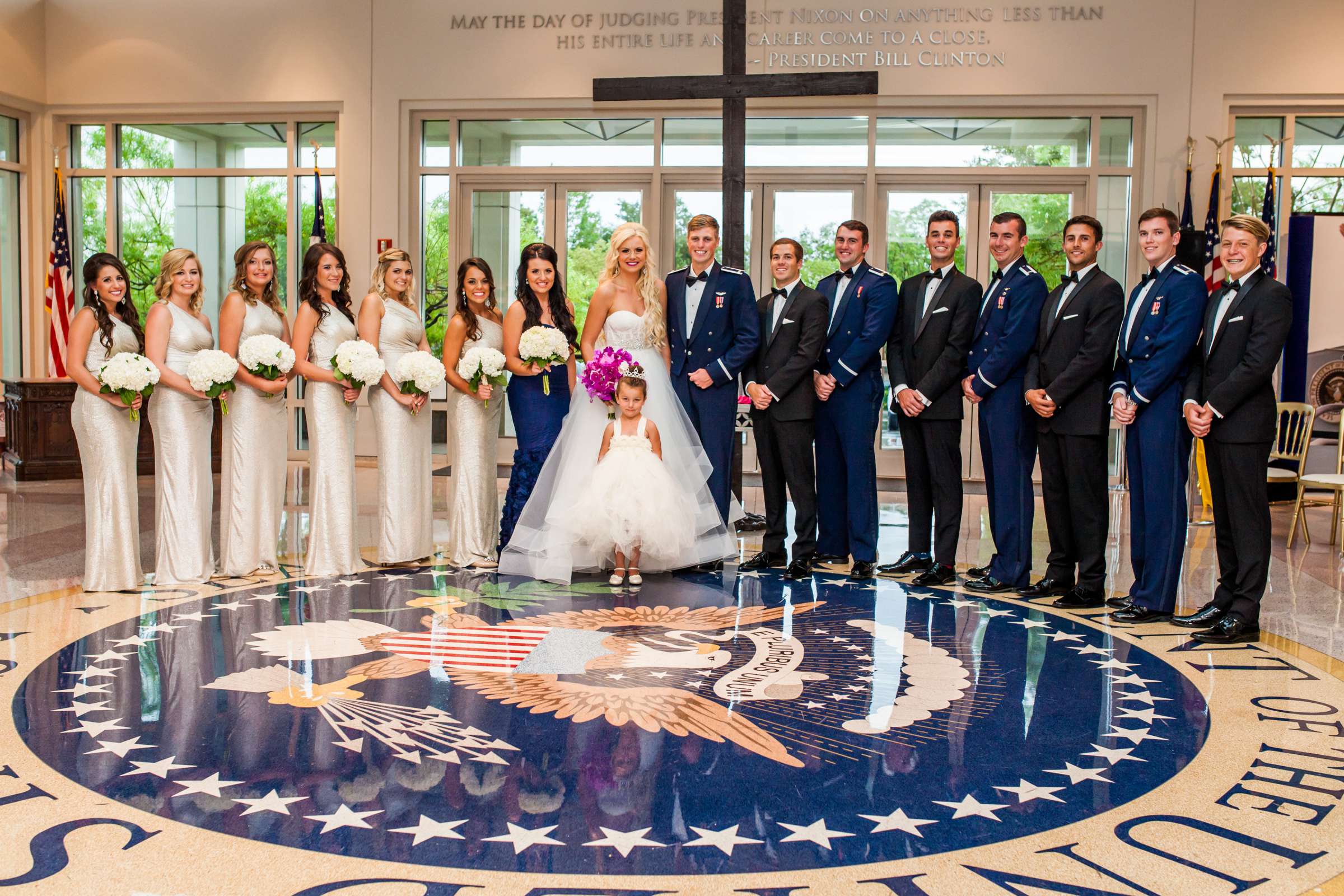 Nixon Library Events Wedding, Paige-Alyssa and Michael Wedding Photo #9 by True Photography
