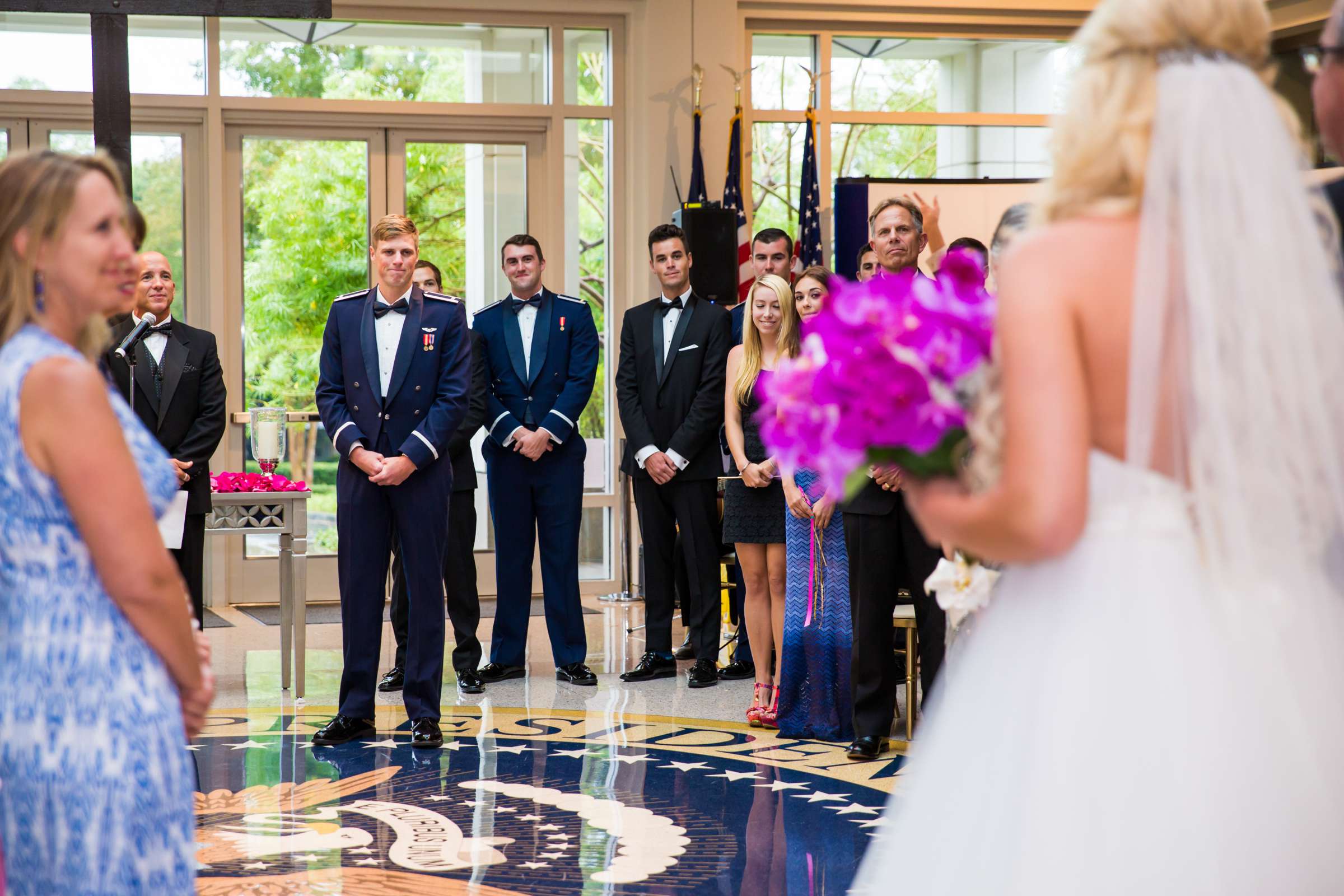 Nixon Library Events Wedding, Paige-Alyssa and Michael Wedding Photo #38 by True Photography
