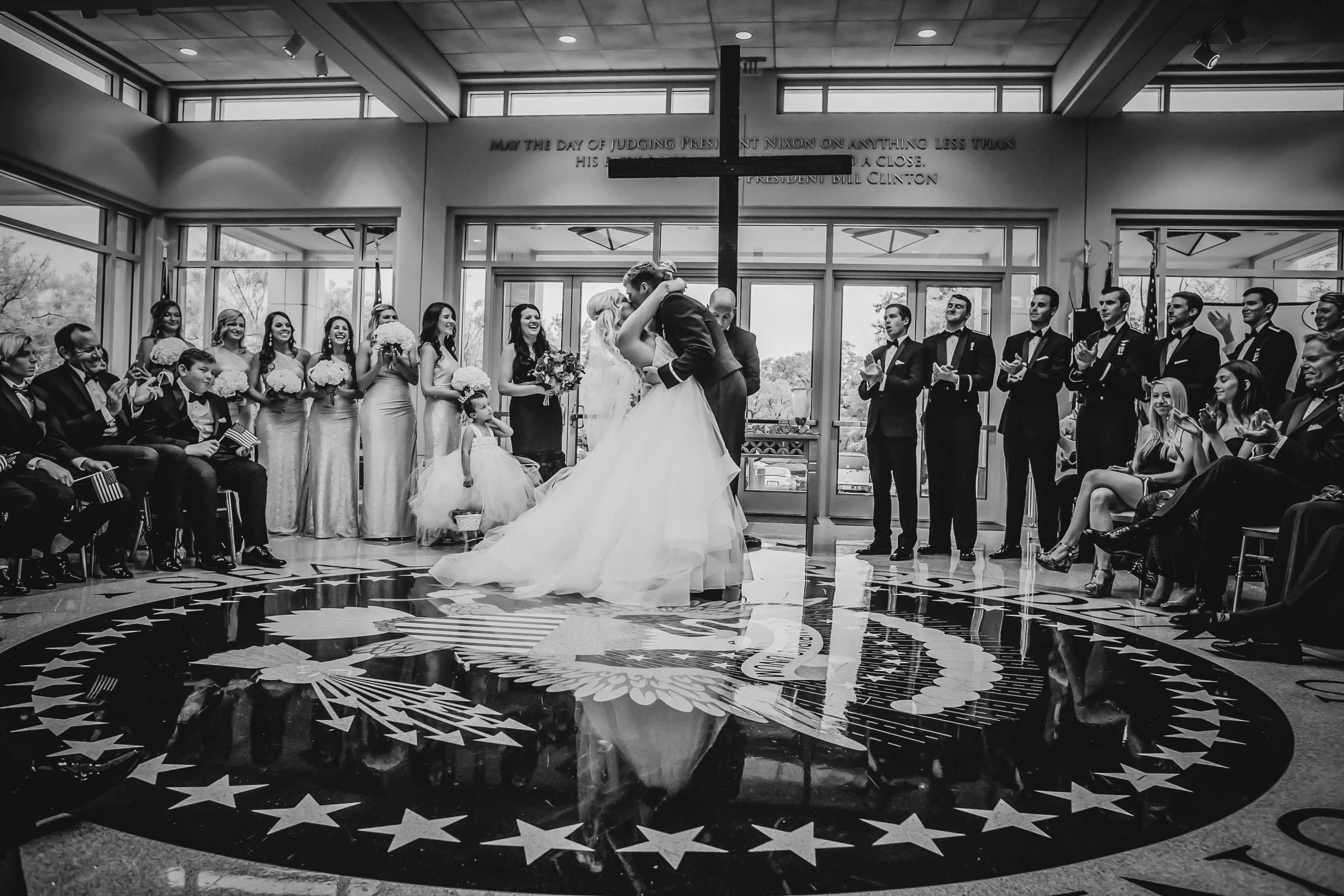 Nixon Library Events Wedding, Paige-Alyssa and Michael Wedding Photo #7 by True Photography