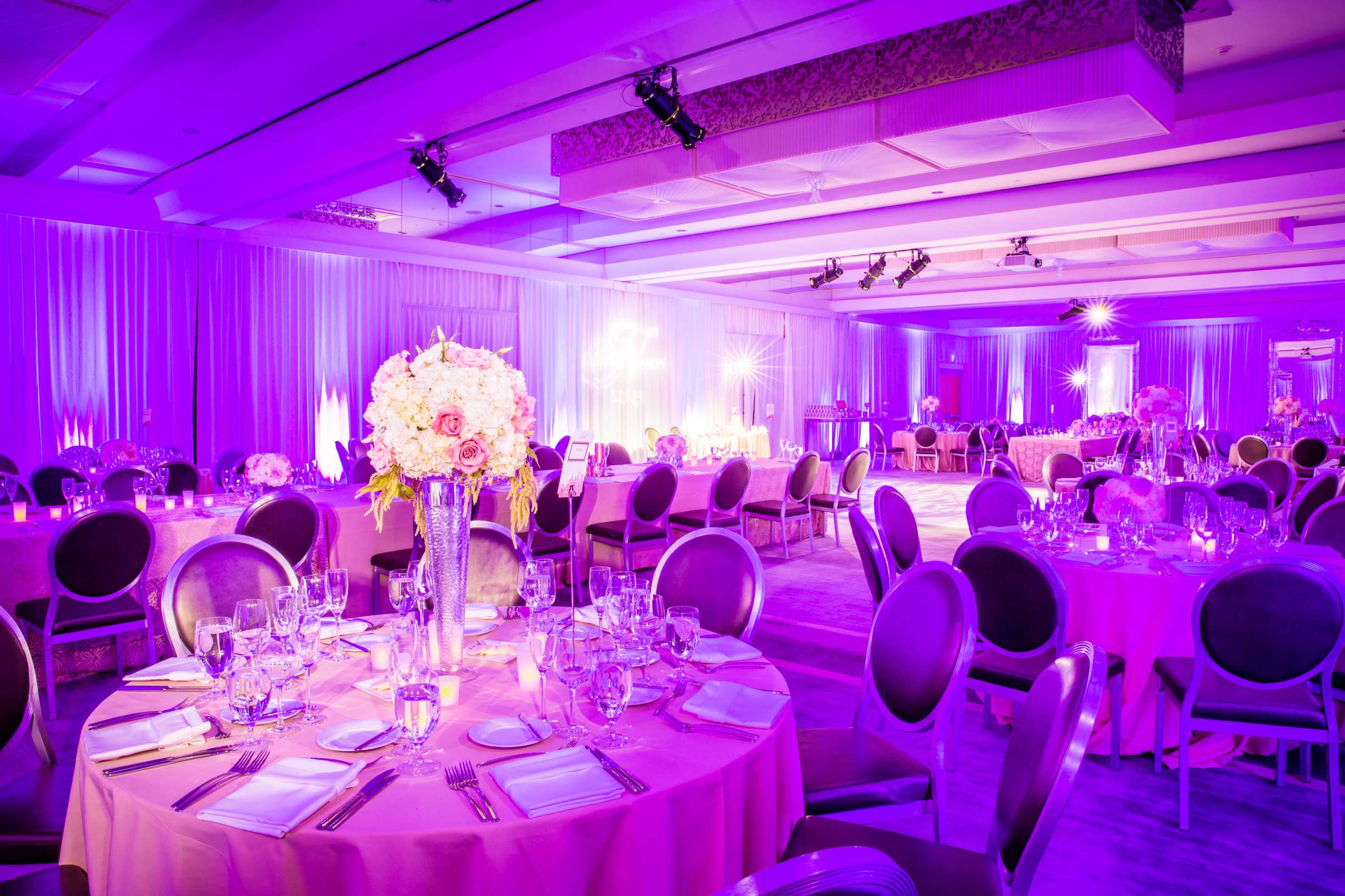 Purple colors at SLS Hotel at Beverly Hills Wedding, Justine and Jason Wedding Photo #21 by True Photography