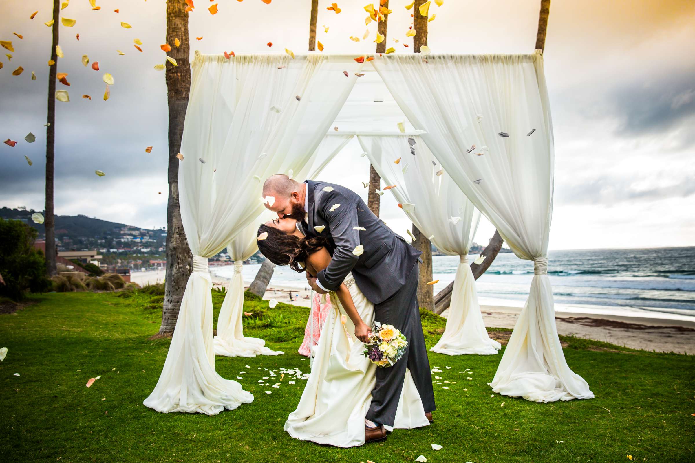 Scripps Seaside Forum Wedding coordinated by Carmin Designs, Christine and Mark Wedding Photo #179873 by True Photography