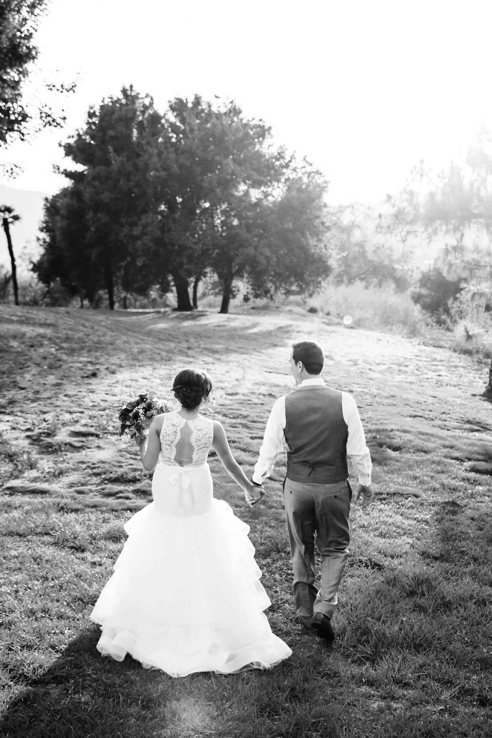 Black and White photo at Condors Nest Ranch Wedding, Carly and Cody Wedding Photo #181109 by True Photography