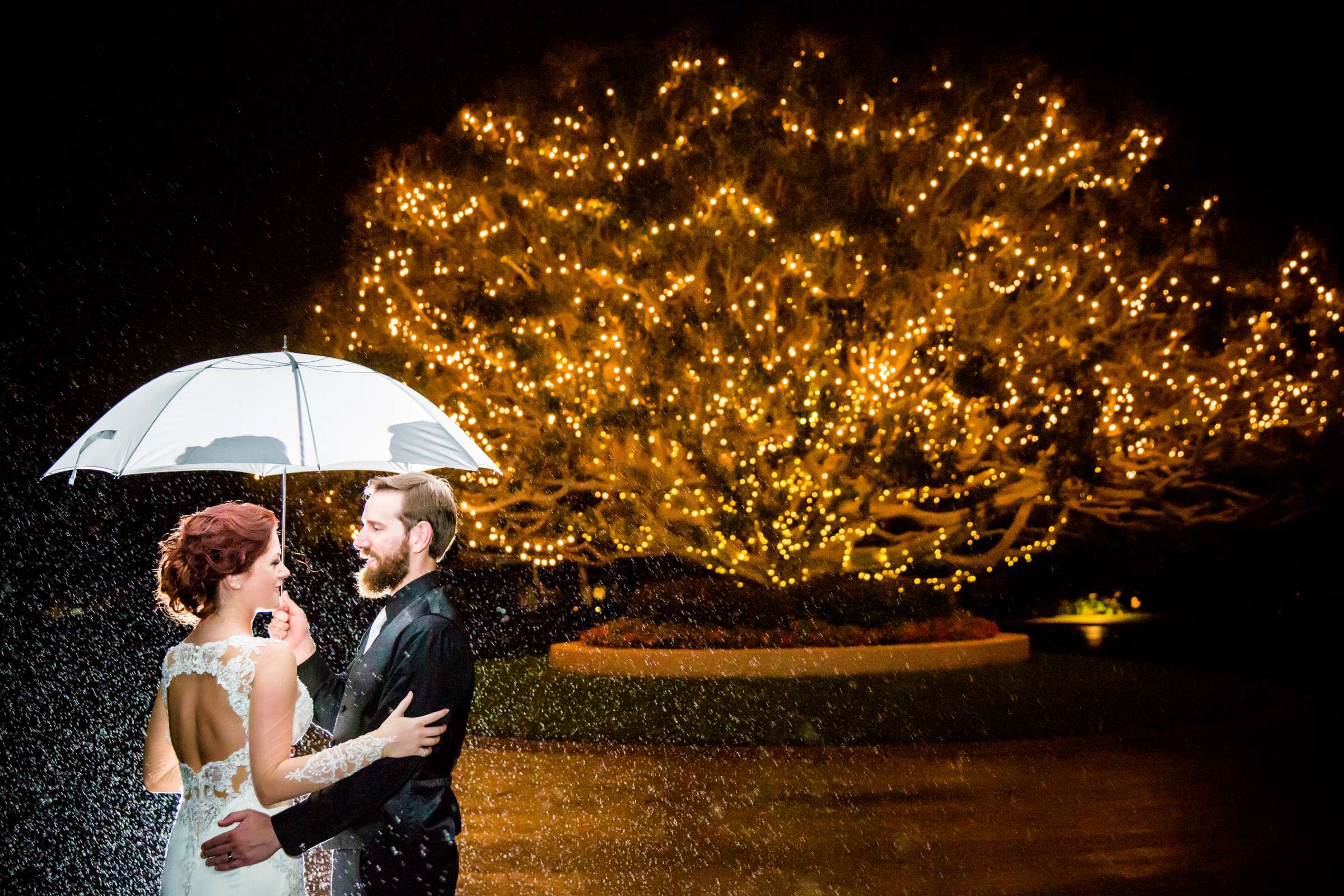 Rainy Day at Rancho Valencia Wedding coordinated by InStyle Event Planning, Heather and Richard Wedding Photo #65 by True Photography