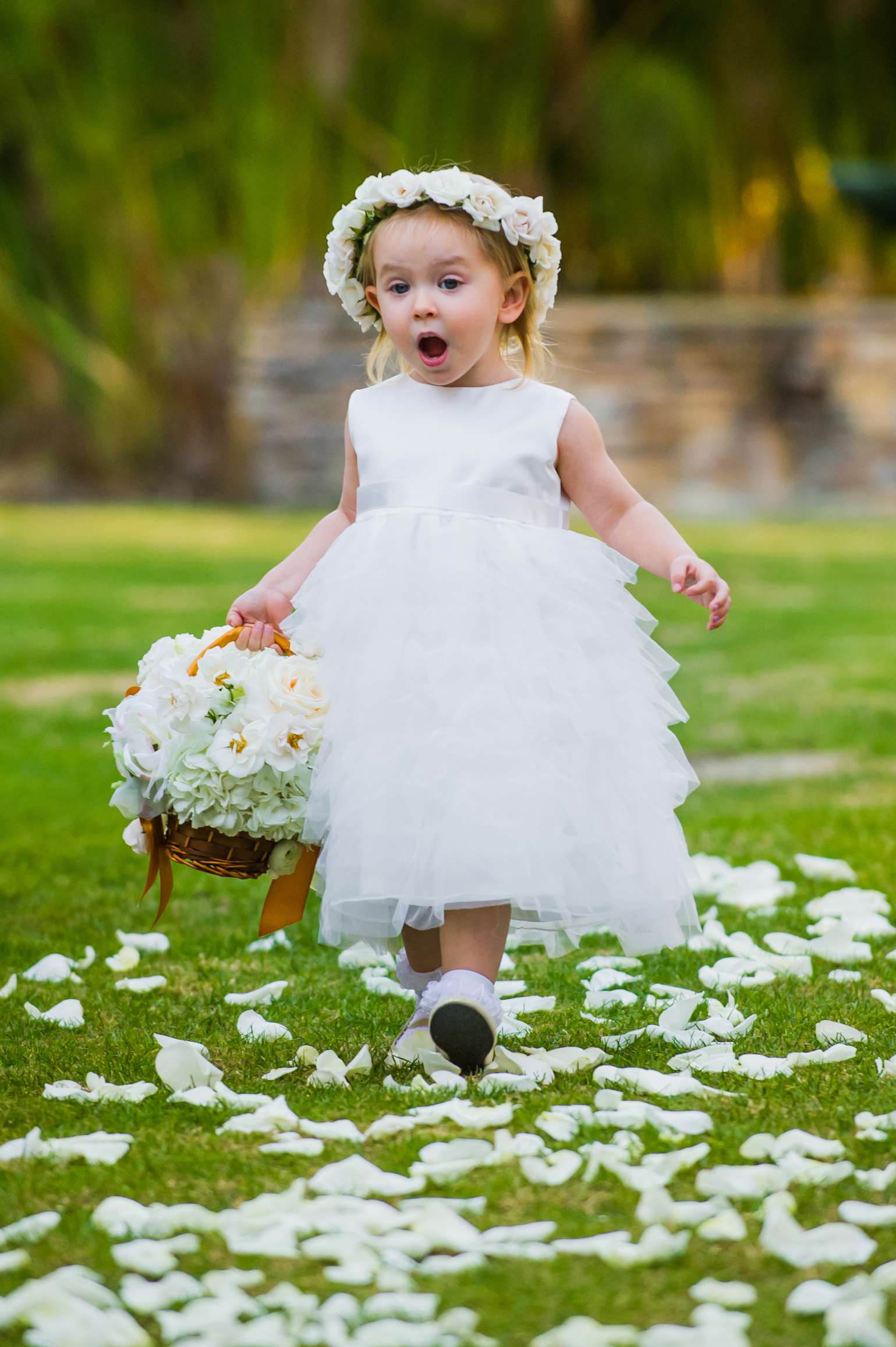 Flower Girl at Estancia Wedding coordinated by Sweet Blossom Weddings, Erin and Shaeffer Wedding Photo #9 by True Photography