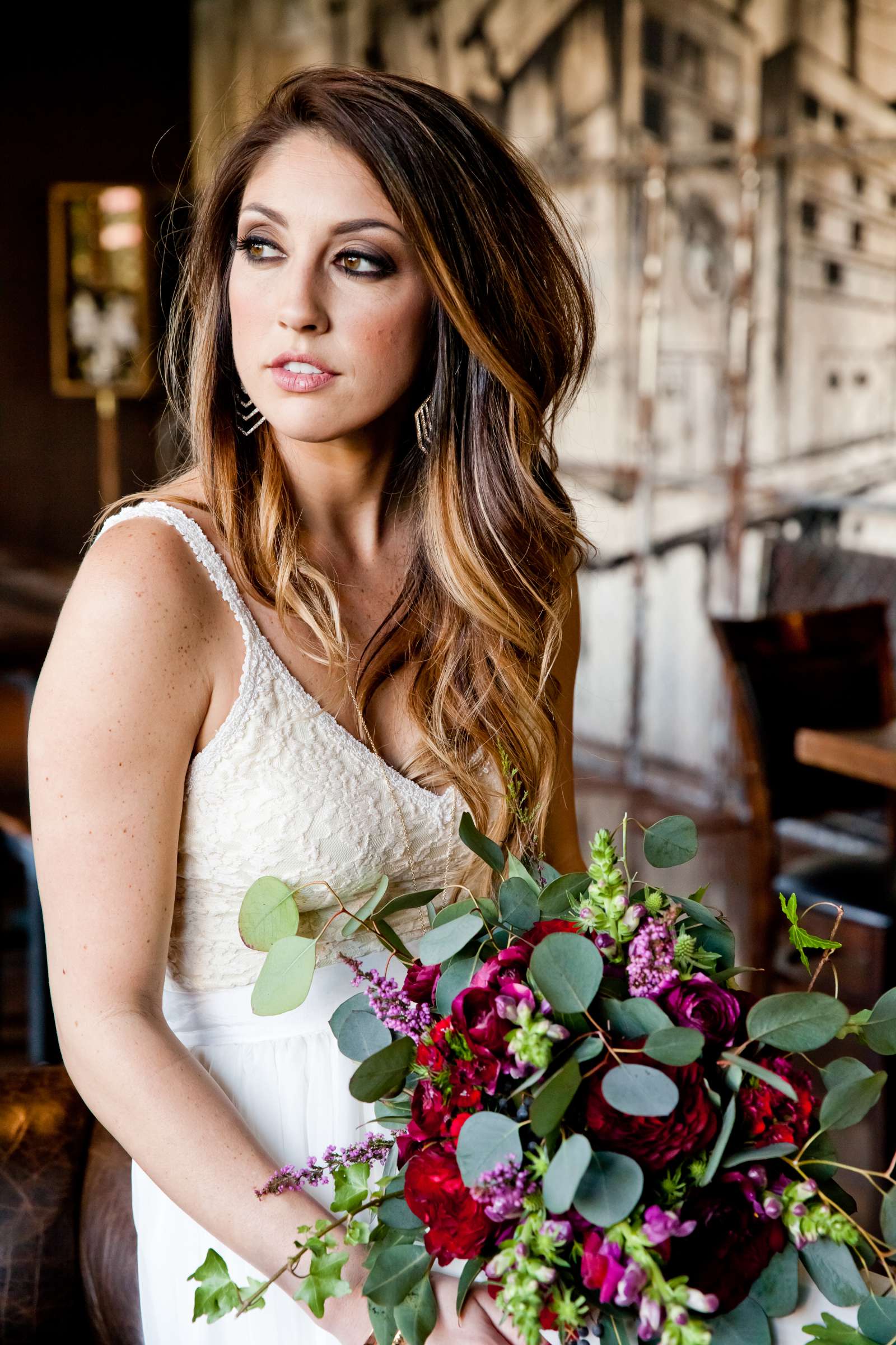 Wedding coordinated by Seven Stems Floral Design & Events, Stylish Editorial Wedding Photo #191130 by True Photography