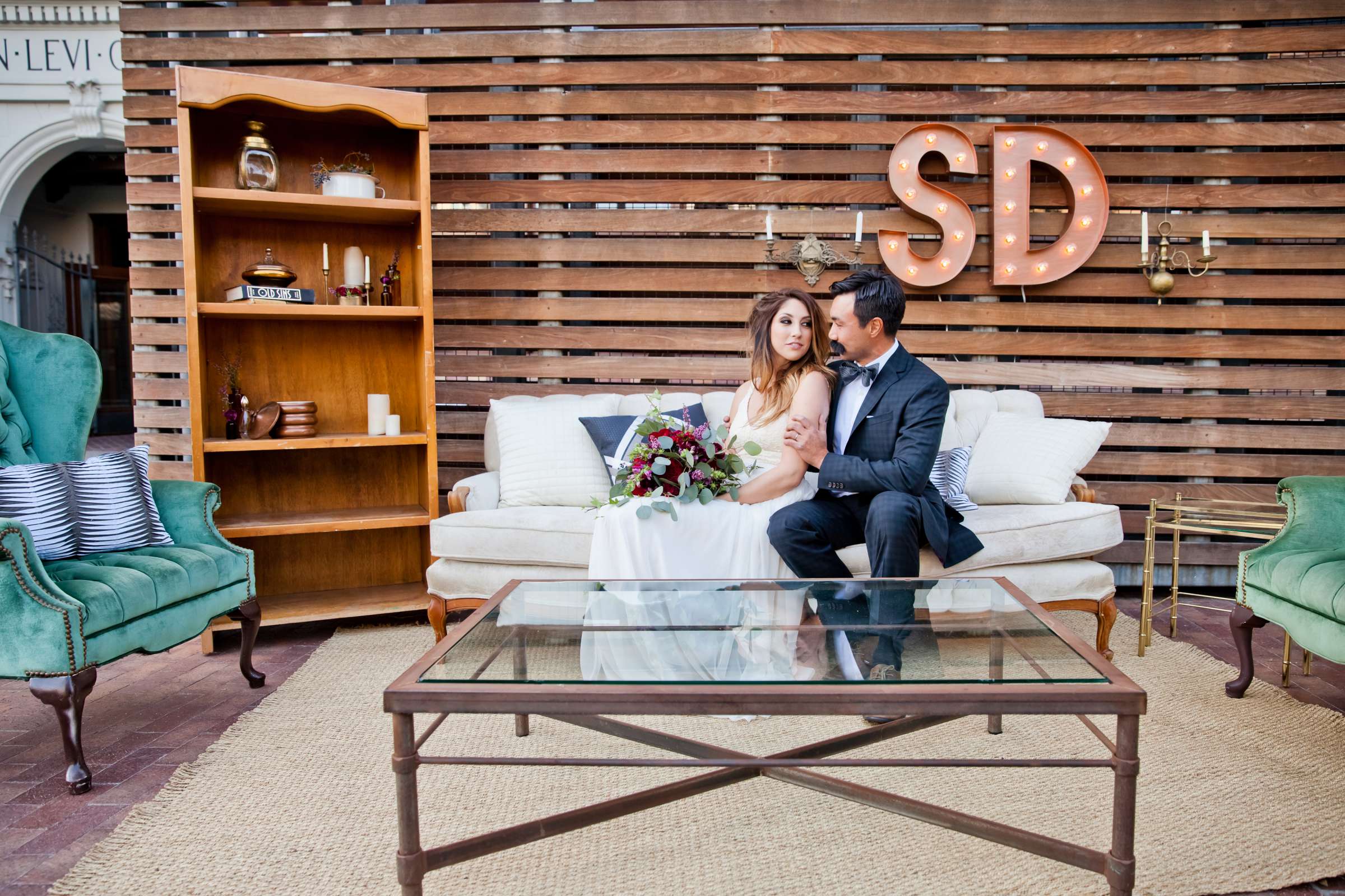 Wedding coordinated by Seven Stems Floral Design & Events, Stylish Editorial Wedding Photo #191161 by True Photography