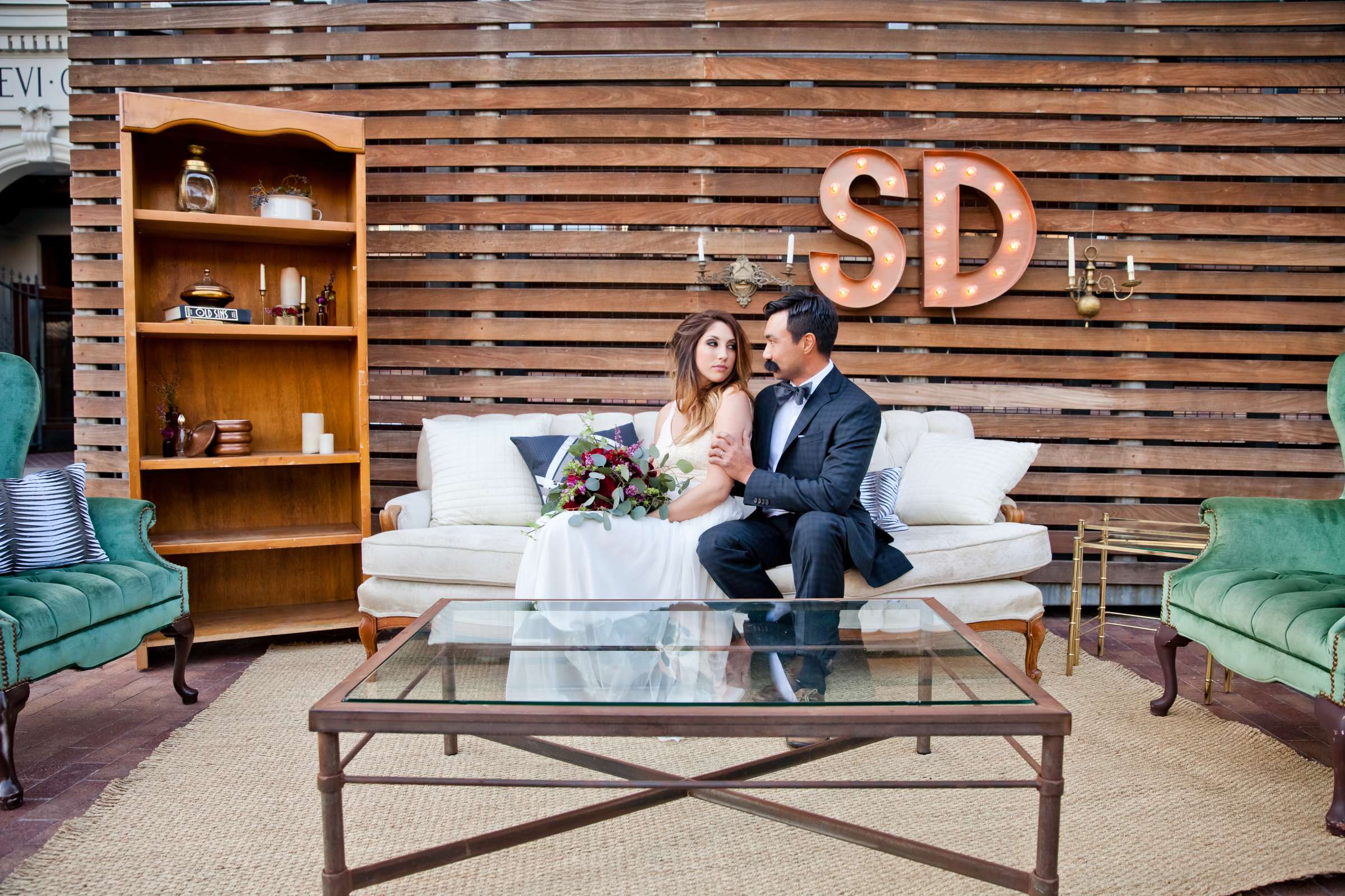 Wedding coordinated by Seven Stems Floral Design & Events, Stylish Editorial Wedding Photo #191162 by True Photography
