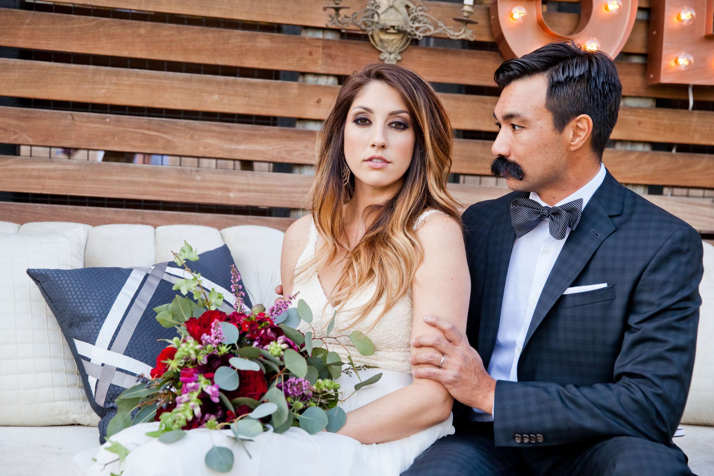 Wedding coordinated by Seven Stems Floral Design & Events, Stylish Editorial Wedding Photo #191165 by True Photography