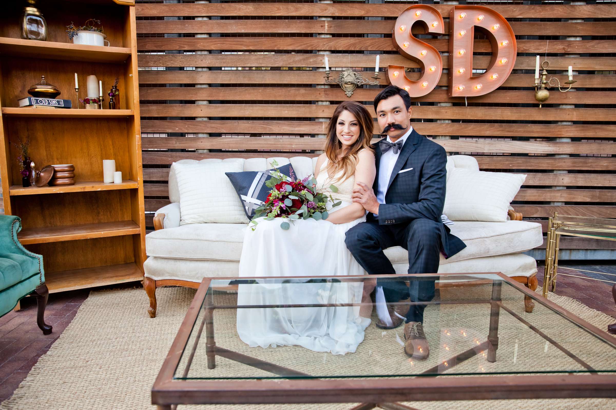 Wedding coordinated by Seven Stems Floral Design & Events, Stylish Editorial Wedding Photo #191166 by True Photography