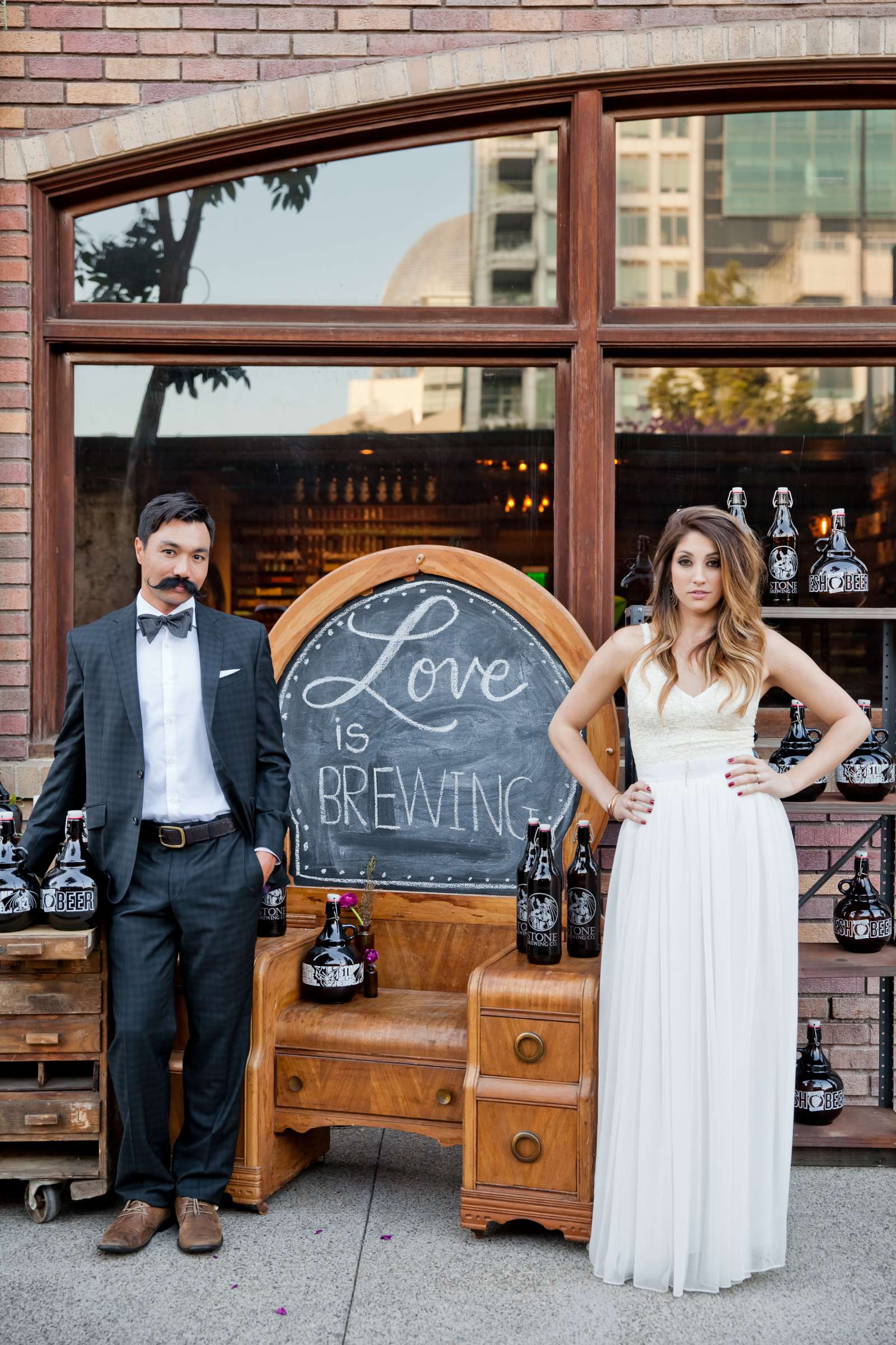 Wedding coordinated by Seven Stems Floral Design & Events, Stylish Editorial Wedding Photo #191254 by True Photography
