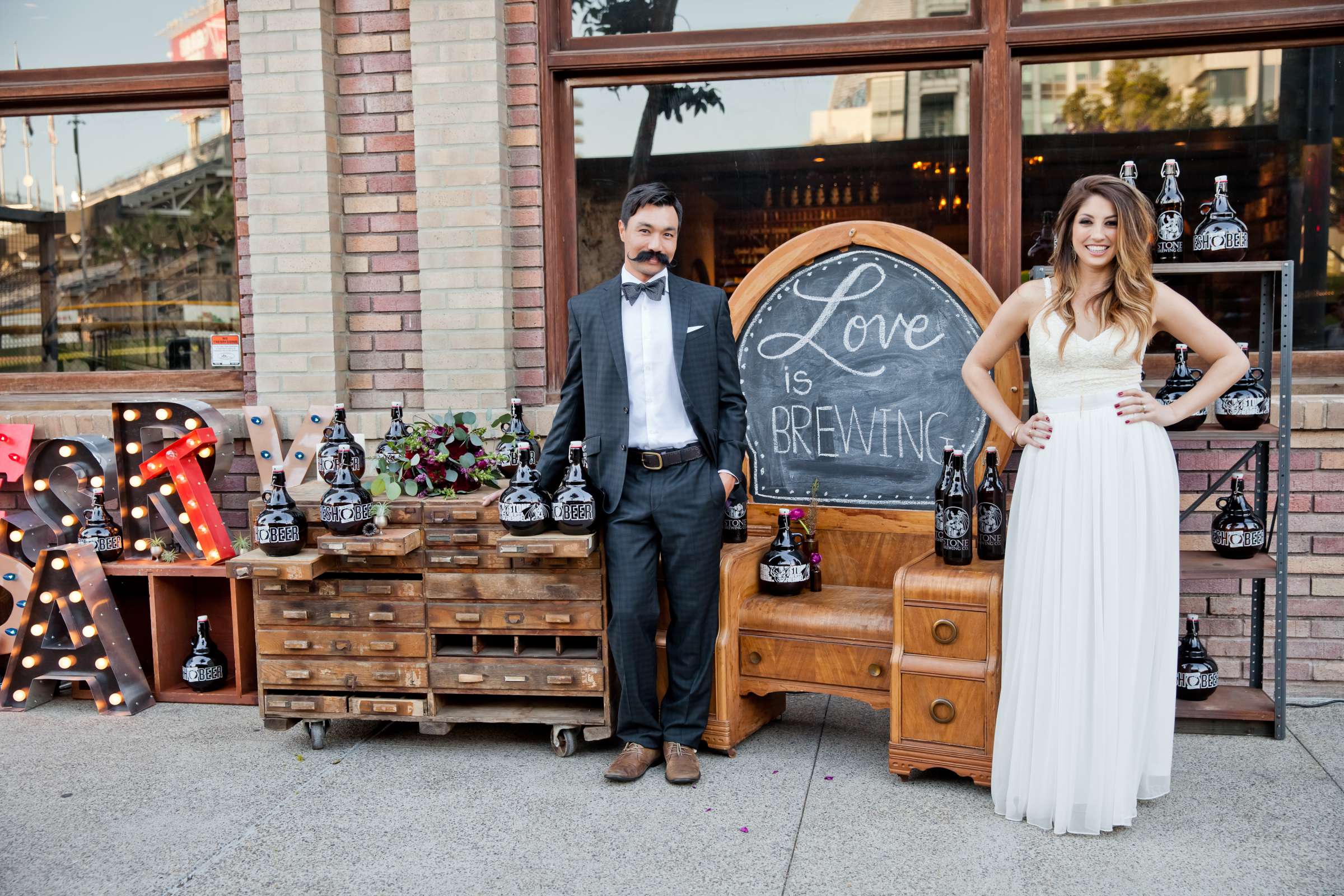 Wedding coordinated by Seven Stems Floral Design & Events, Stylish Editorial Wedding Photo #191255 by True Photography