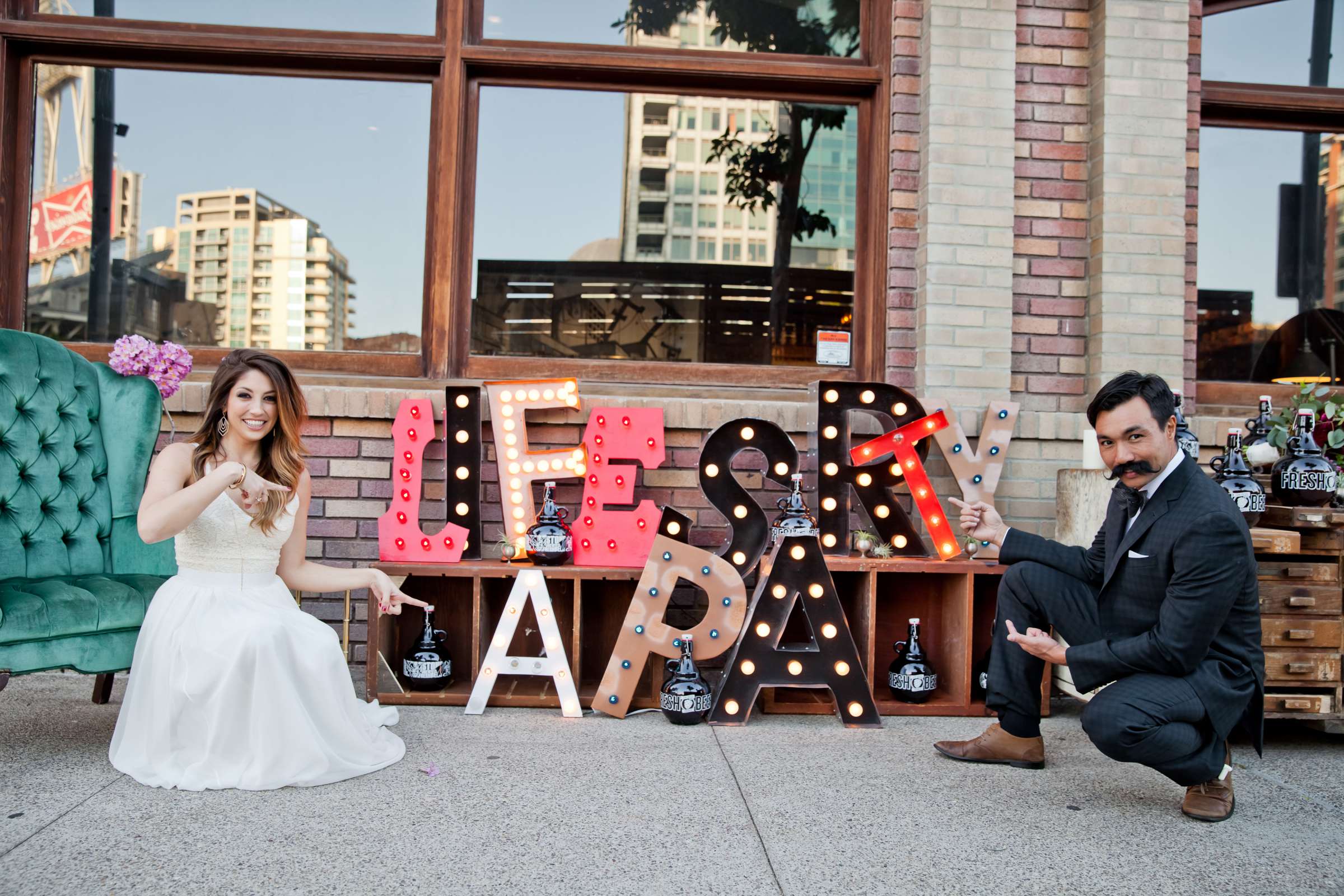Wedding coordinated by Seven Stems Floral Design & Events, Stylish Editorial Wedding Photo #191262 by True Photography