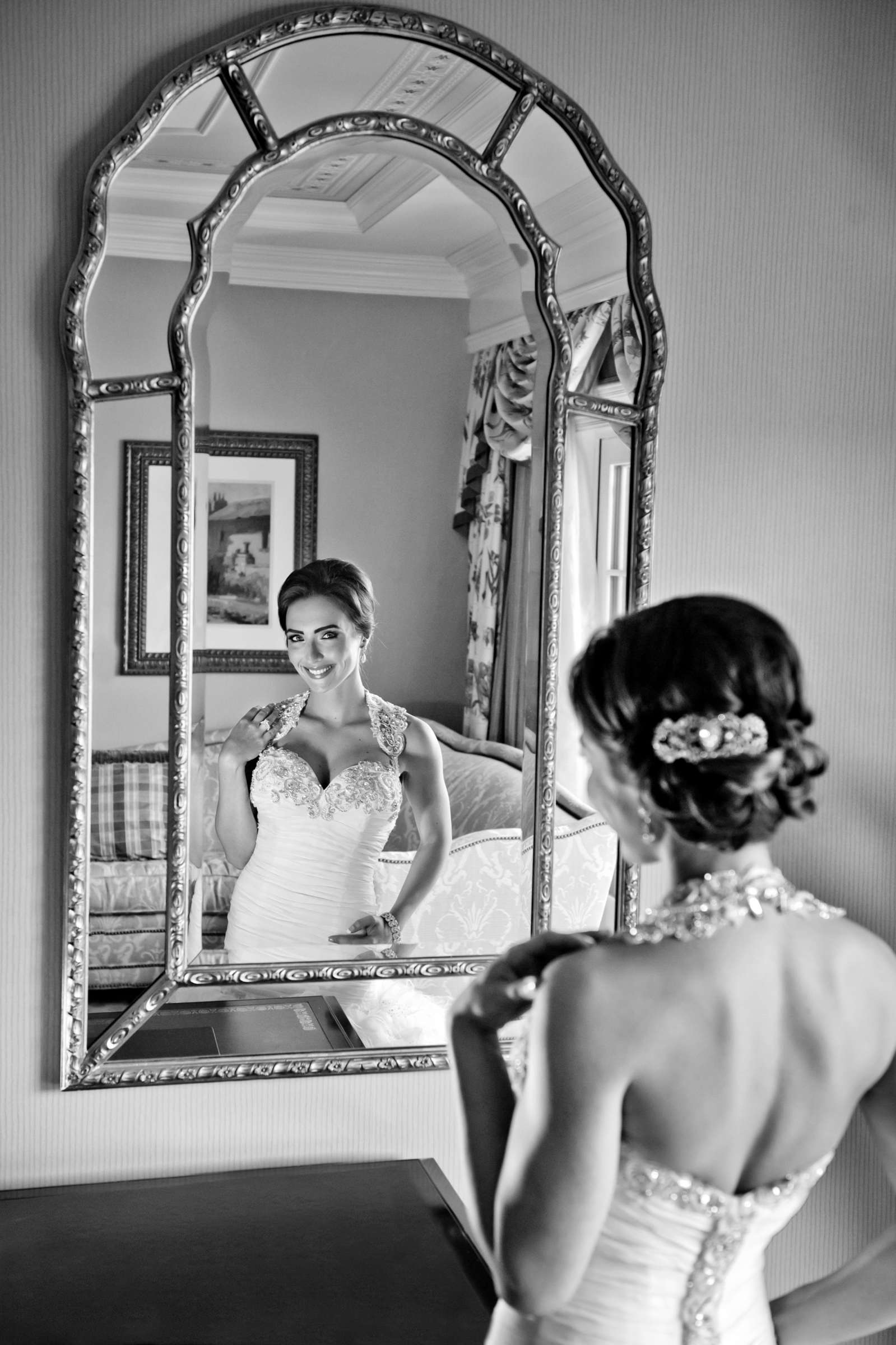 Bride at Fairmont Grand Del Mar Wedding coordinated by Details Defined, Erika and Robert Wedding Photo #4 by True Photography
