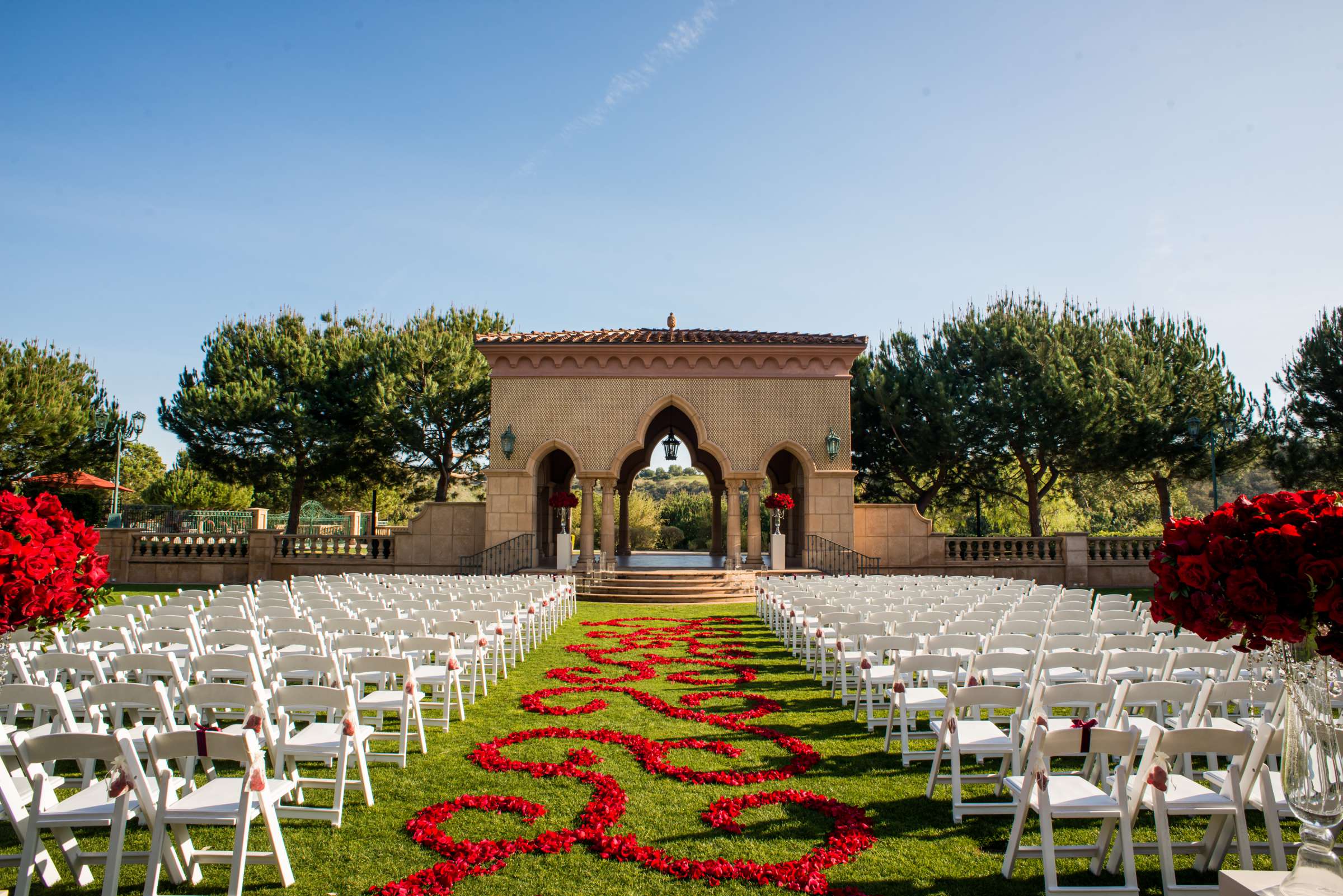 Ceremony at Fairmont Grand Del Mar Wedding coordinated by CZ Events, Chelsea and Aaron Wedding Photo #49 by True Photography
